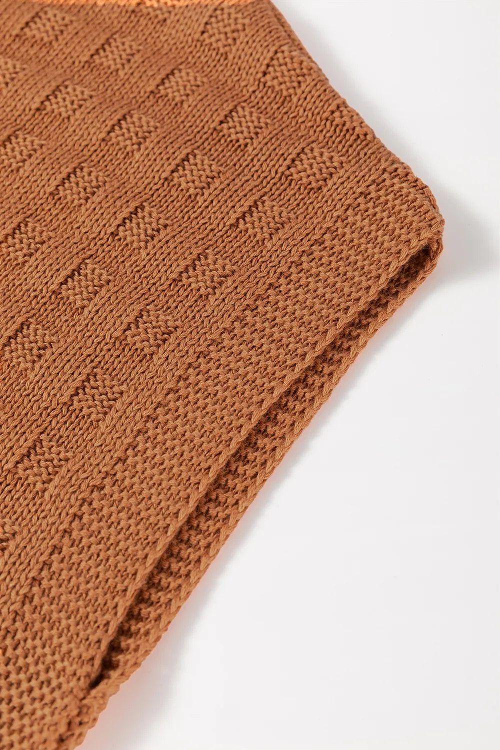 Textured Pattern Round Neck Sweater Vest -  Be Bliss Boutique