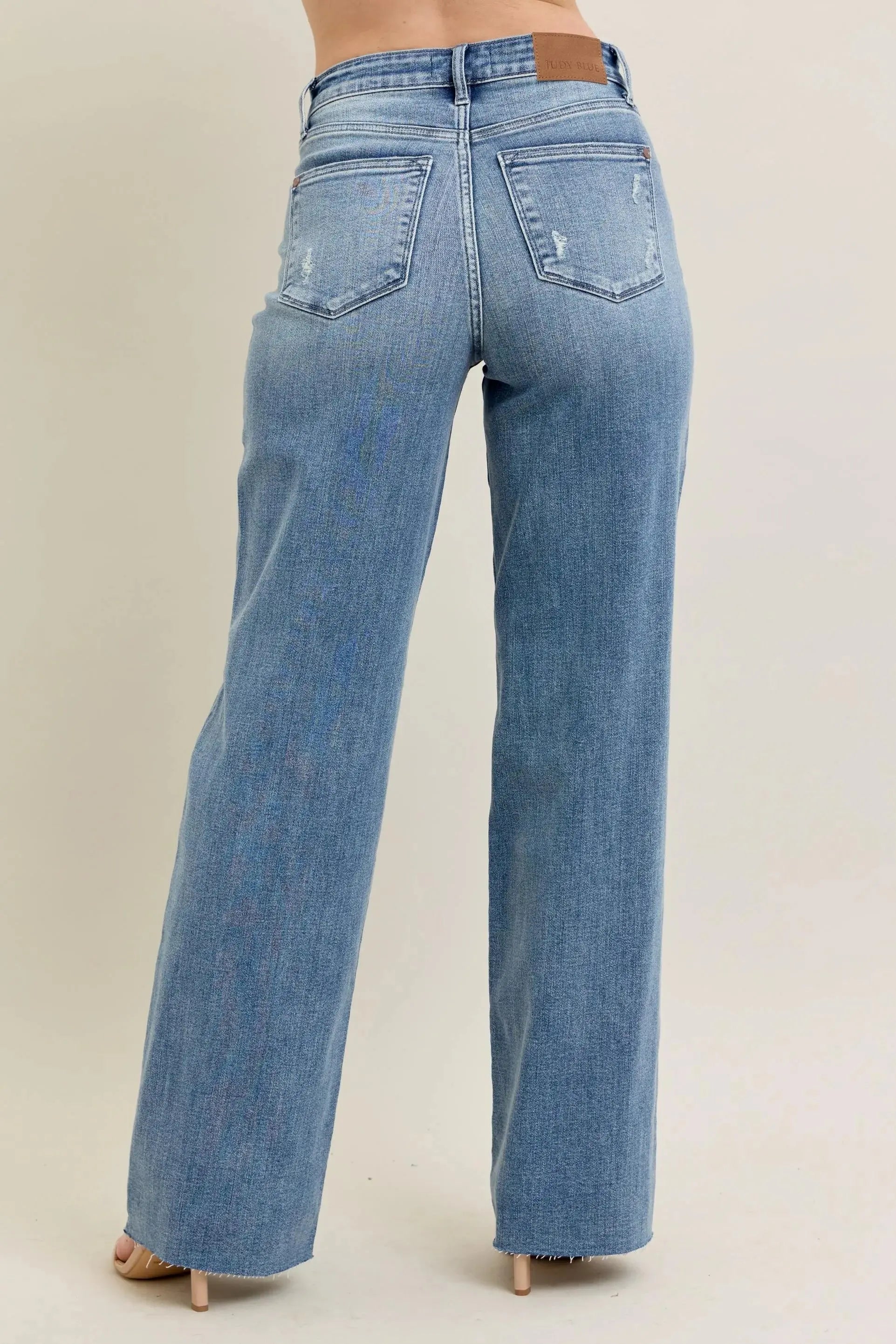 Judy Blue Full Size V - Front Baggy Jeans Plus Size | Be Bliss Boutique