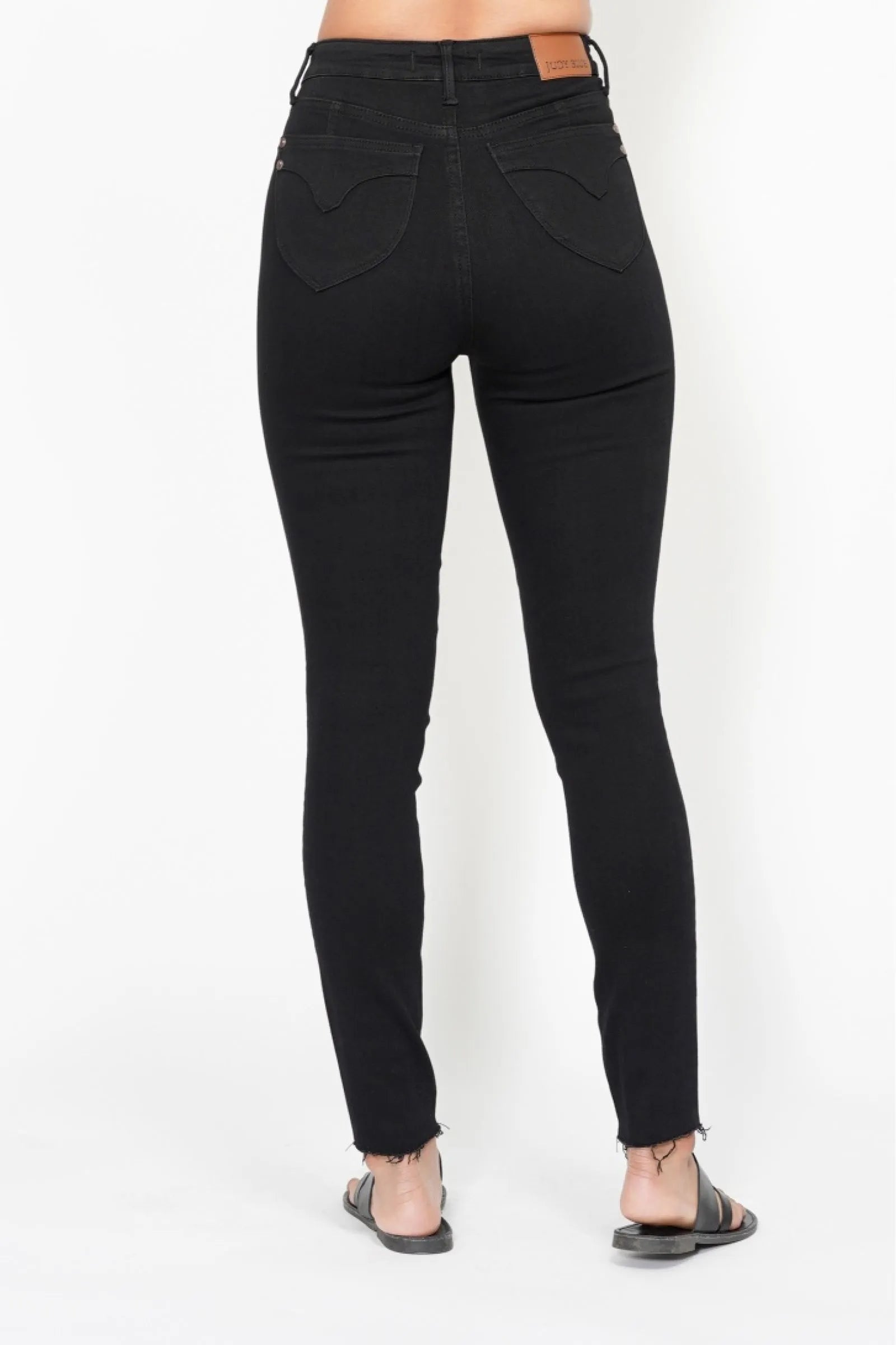 Judy Blue Full Size High Waisted Tummy Control Shield Pockets Skinny Jeans Plus Size -  Be Bliss Boutique