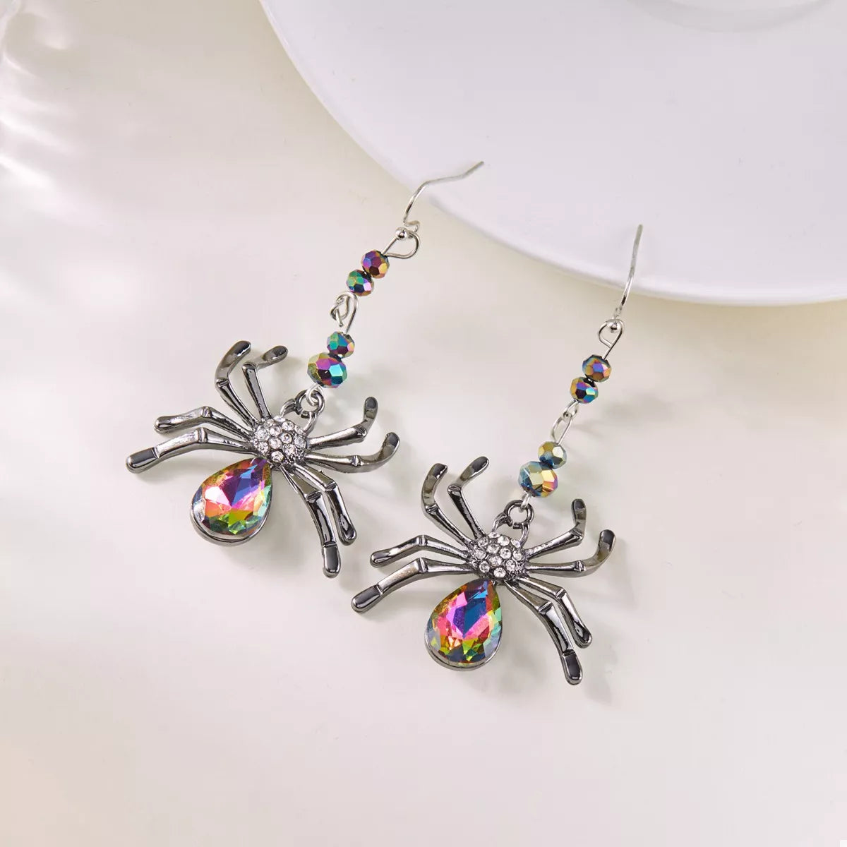 Halloween Spider Dangle Earrings - Be Bliss Boutique