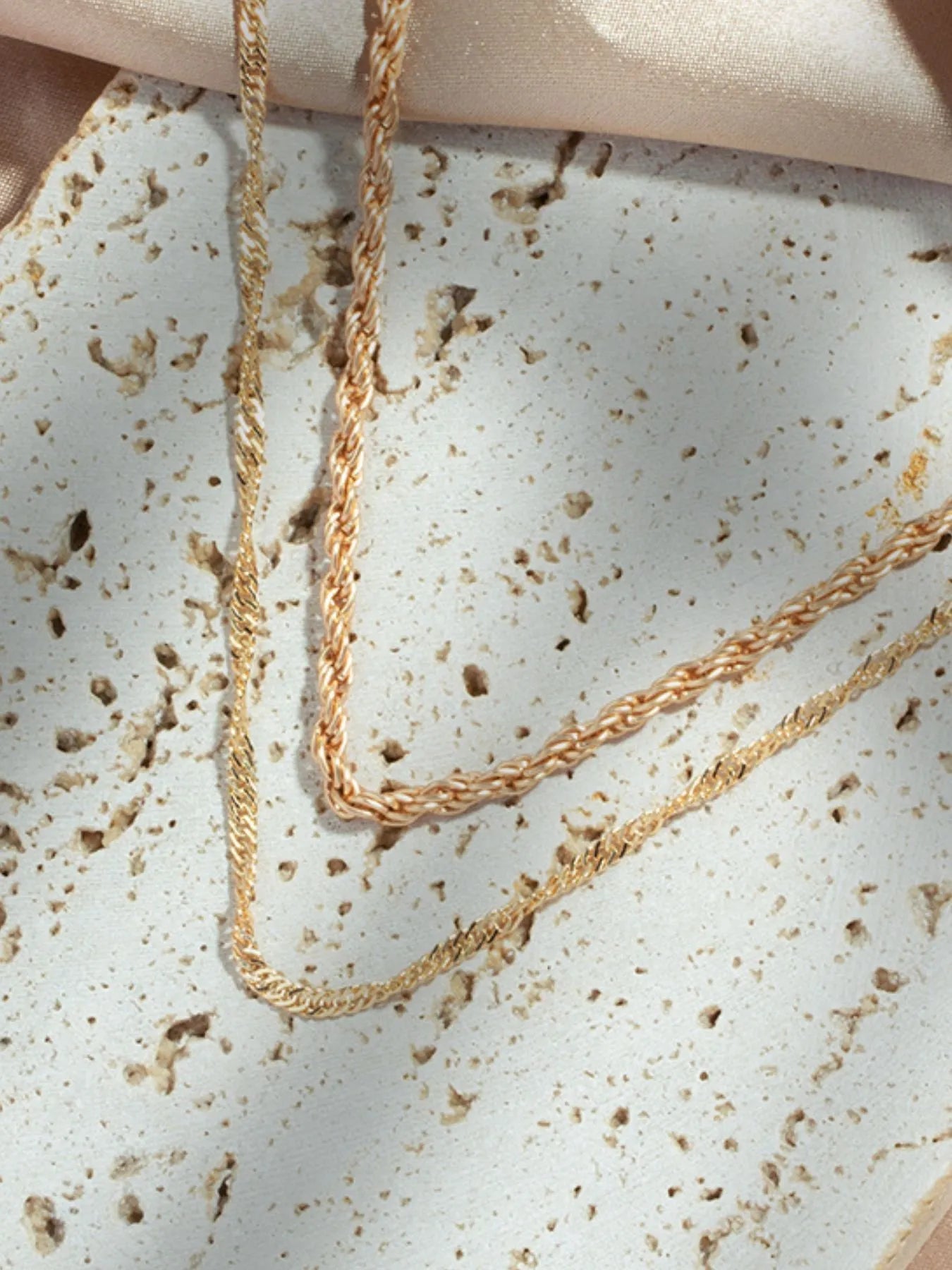 18K Gold-Plated Double Layer Necklace | Be Bliss Boutique