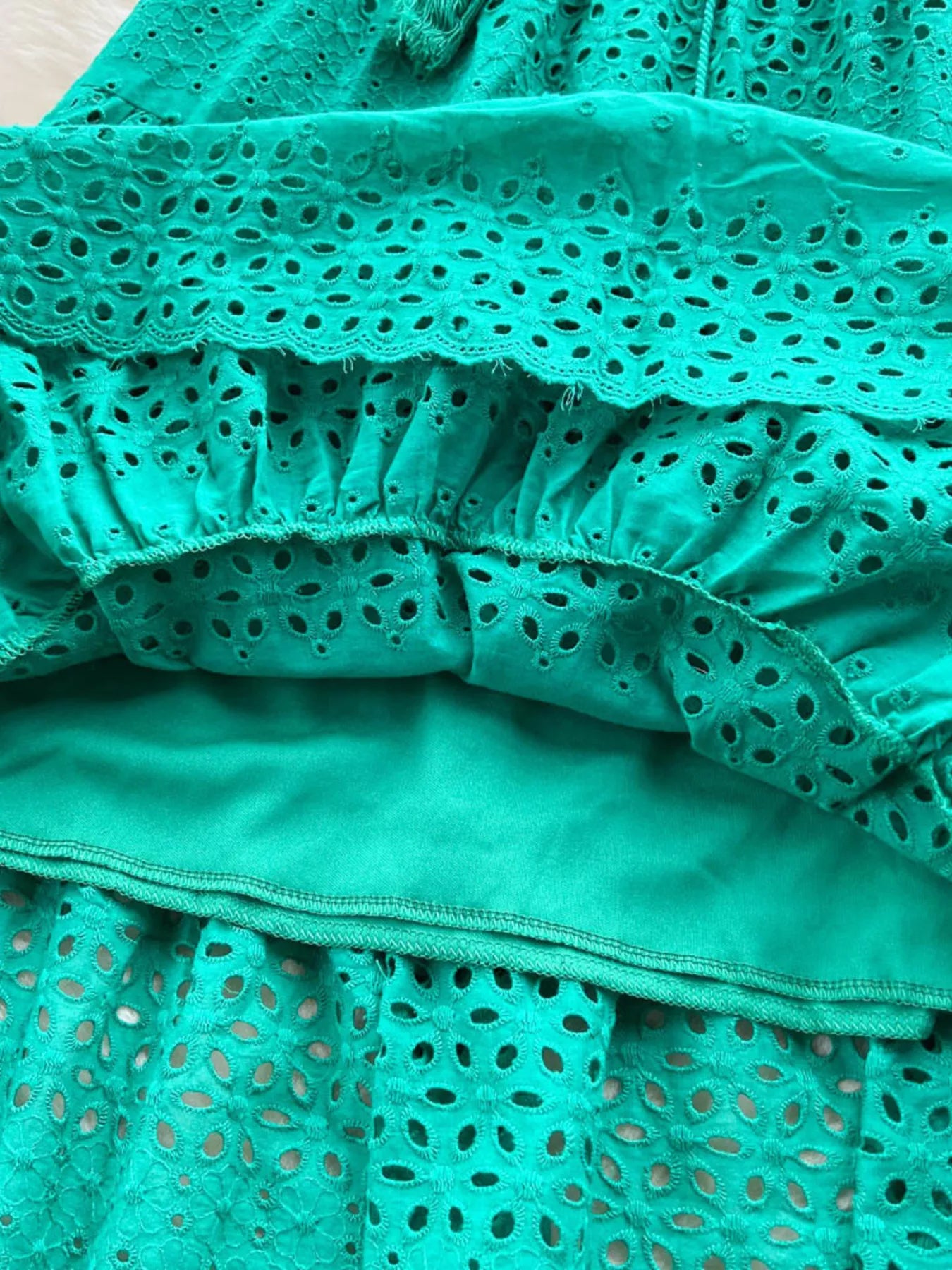 Eyelet Tiered Maxi Skirt - Be Bliss Boutique