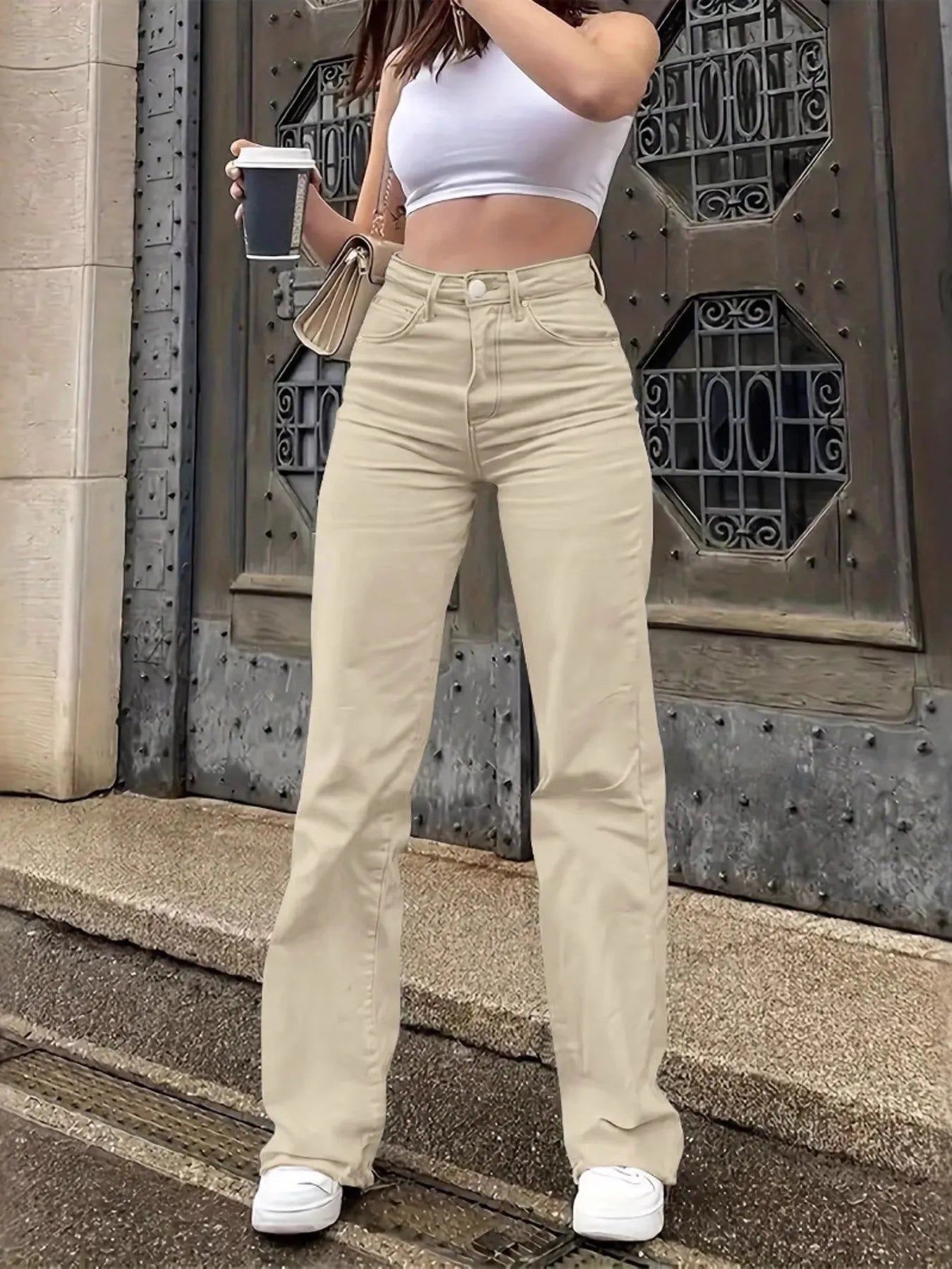 High-Waisted Wide Leg Jeans -  Be Bliss Boutique