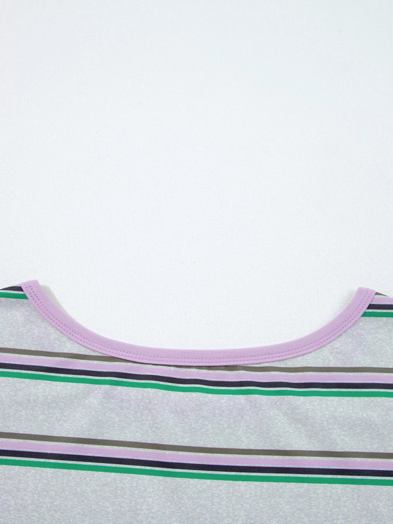 Stripe Oversize Drop Shoulder Long Sleeve Casual Top - Be Bliss Boutique