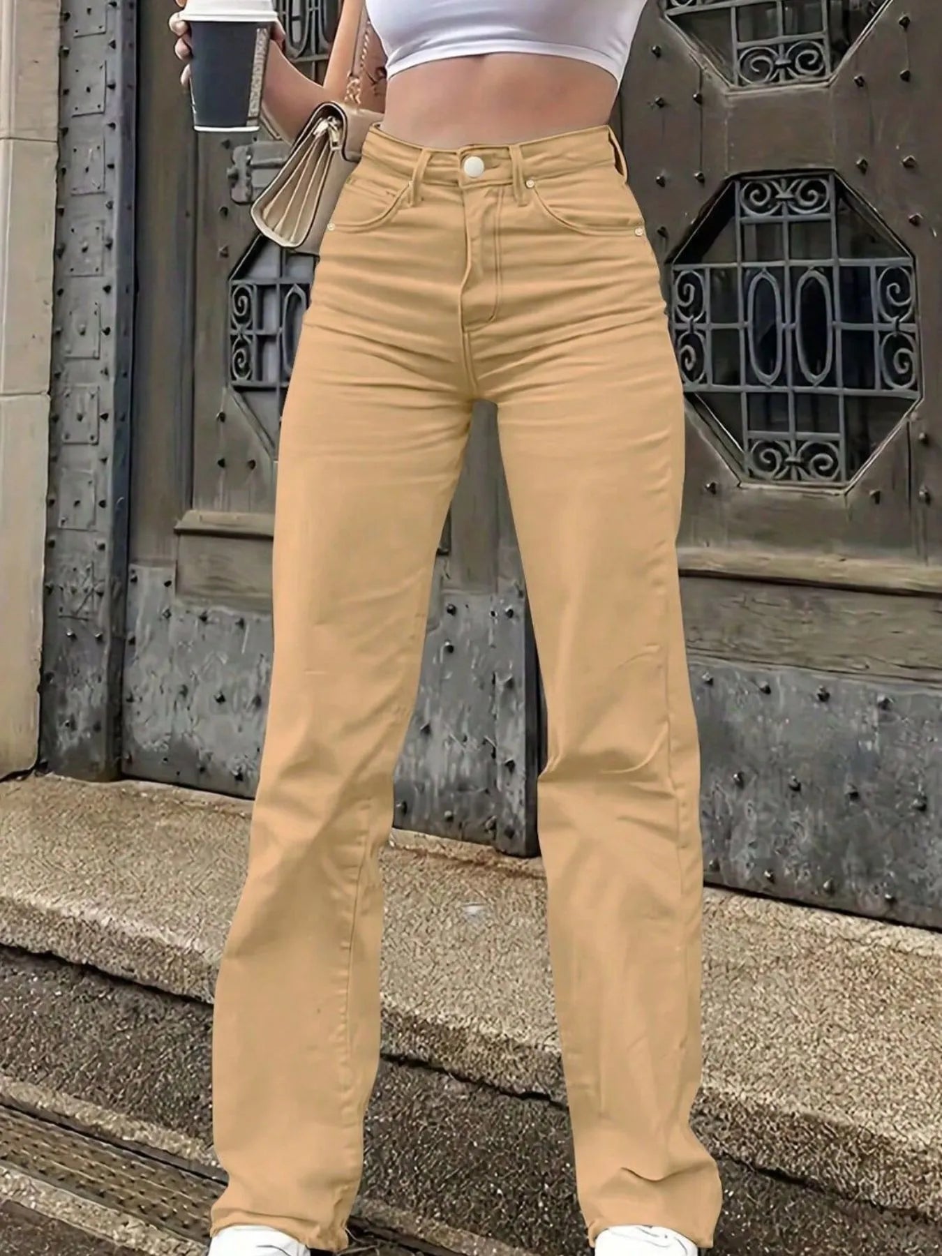 High-Waisted Wide Leg Jeans -  Be Bliss Boutique