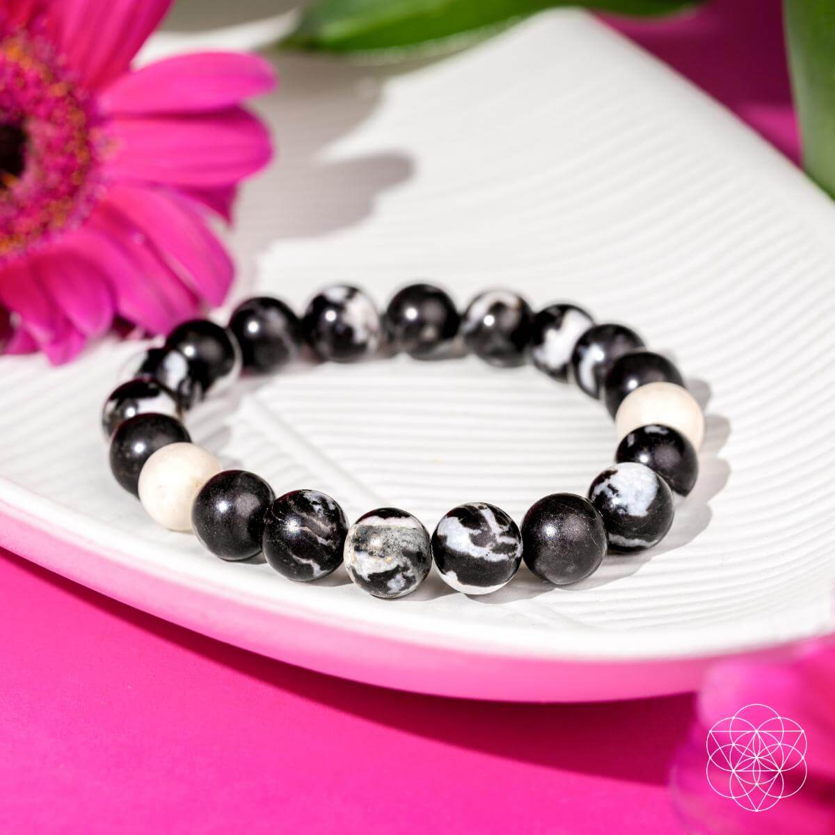 Permission to Pause - The Zebra Jasper Bracelet - Be Bliss Boutique