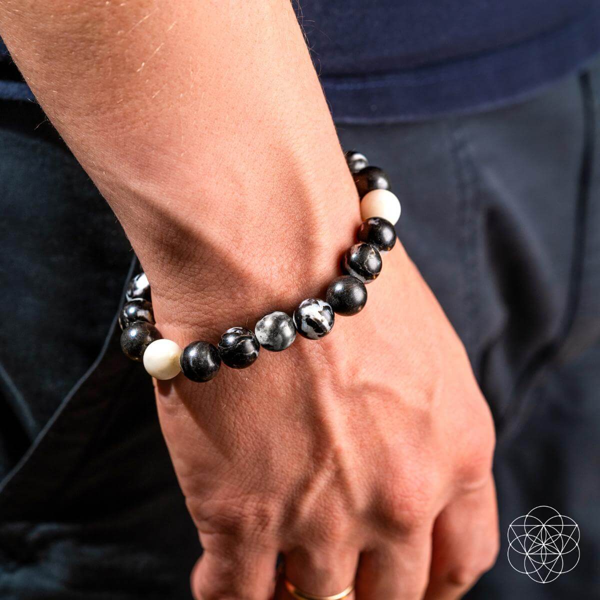 Permission to Pause - The Zebra Jasper Bracelet - Be Bliss Boutique
