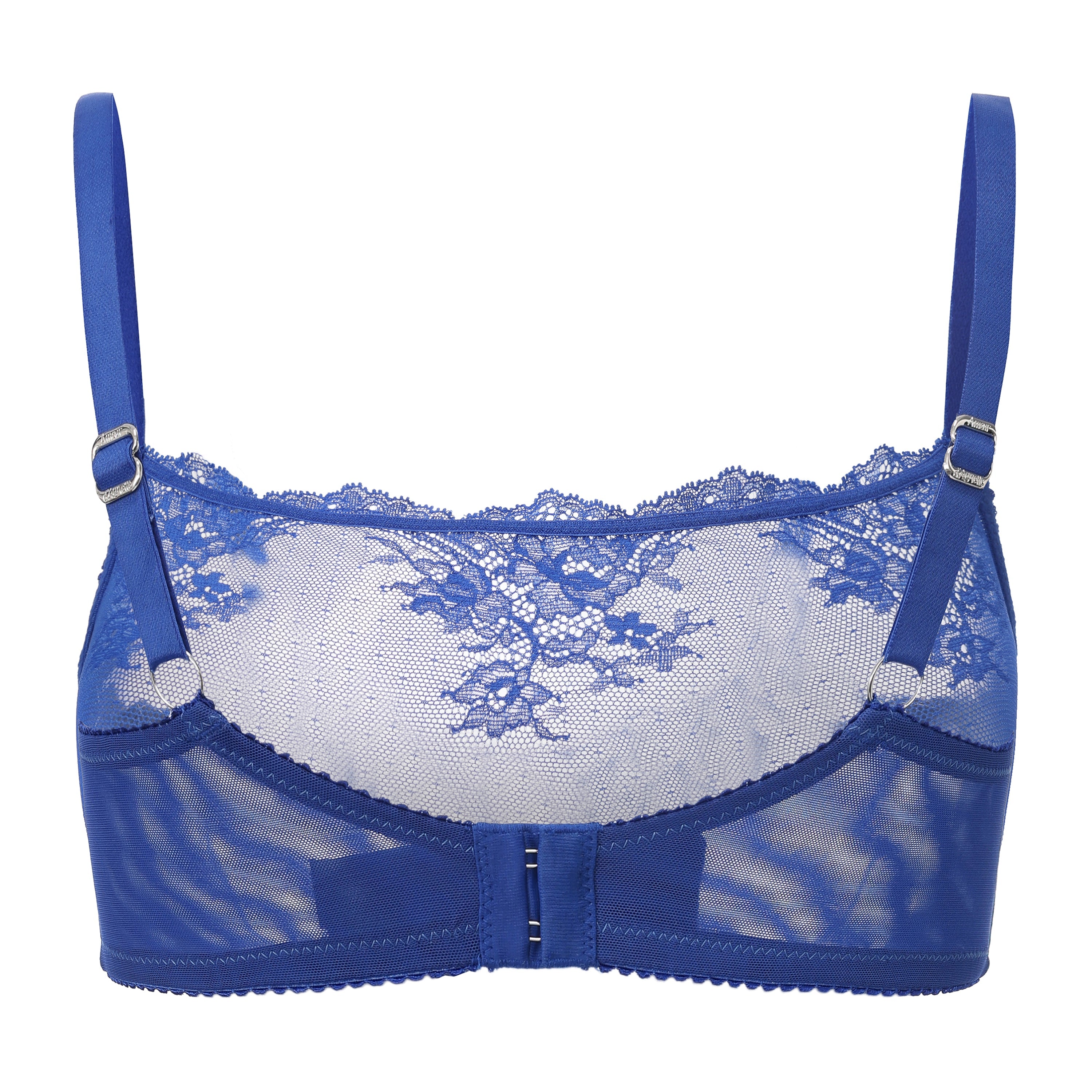 Kim High Neck Sheer Lace Underwire Bra - Be Bliss Boutique