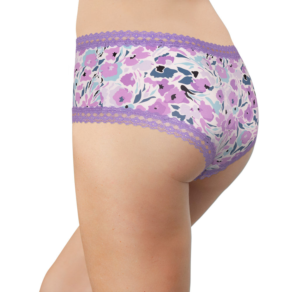 Purple Micro Hipster with Lace Trim - Be Bliss Boutique
