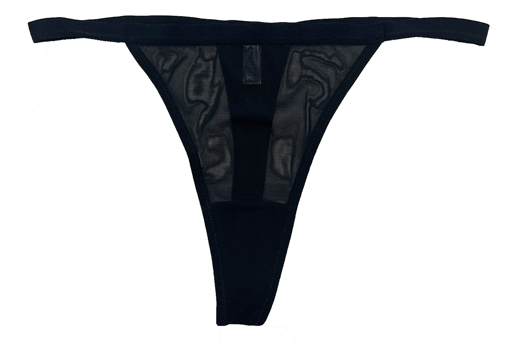 Mesh Thong with Elastic Waist, XS-2X - Be Bliss Boutique