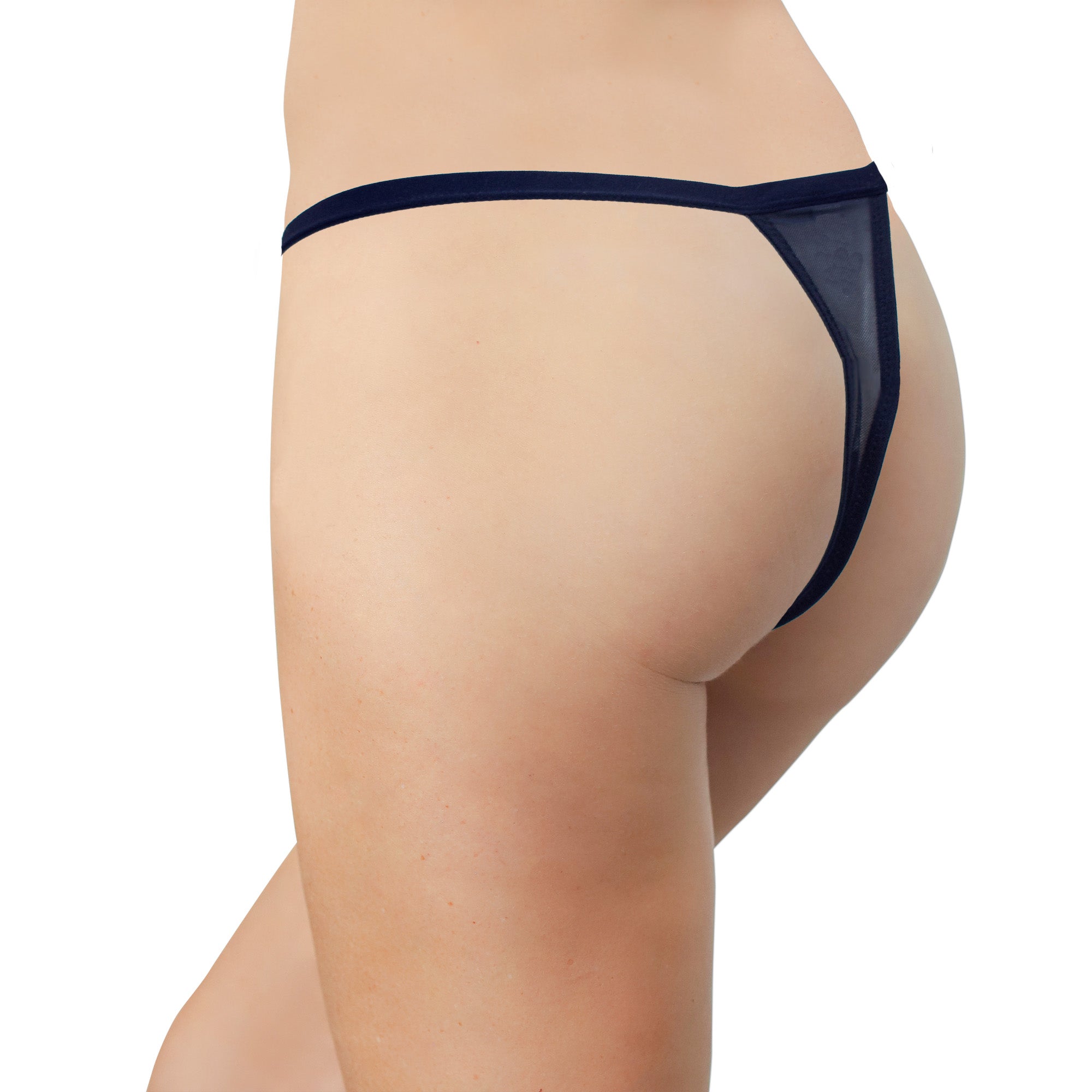 Mesh Thong with Elastic Waist, XS-2X - Be Bliss Boutique