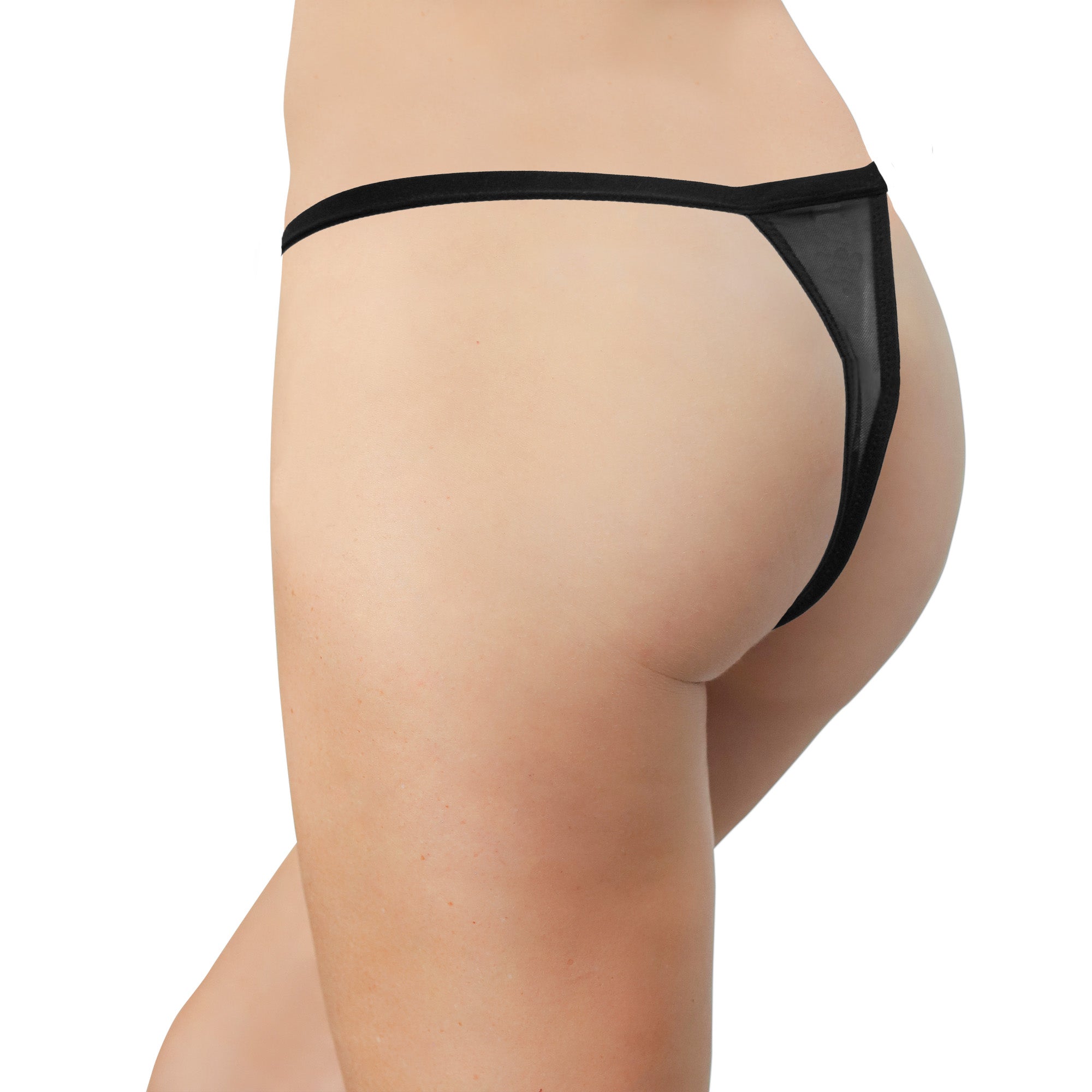 Mesh Thong with Elastic Waist, XS-2X - Be Bliss Boutique