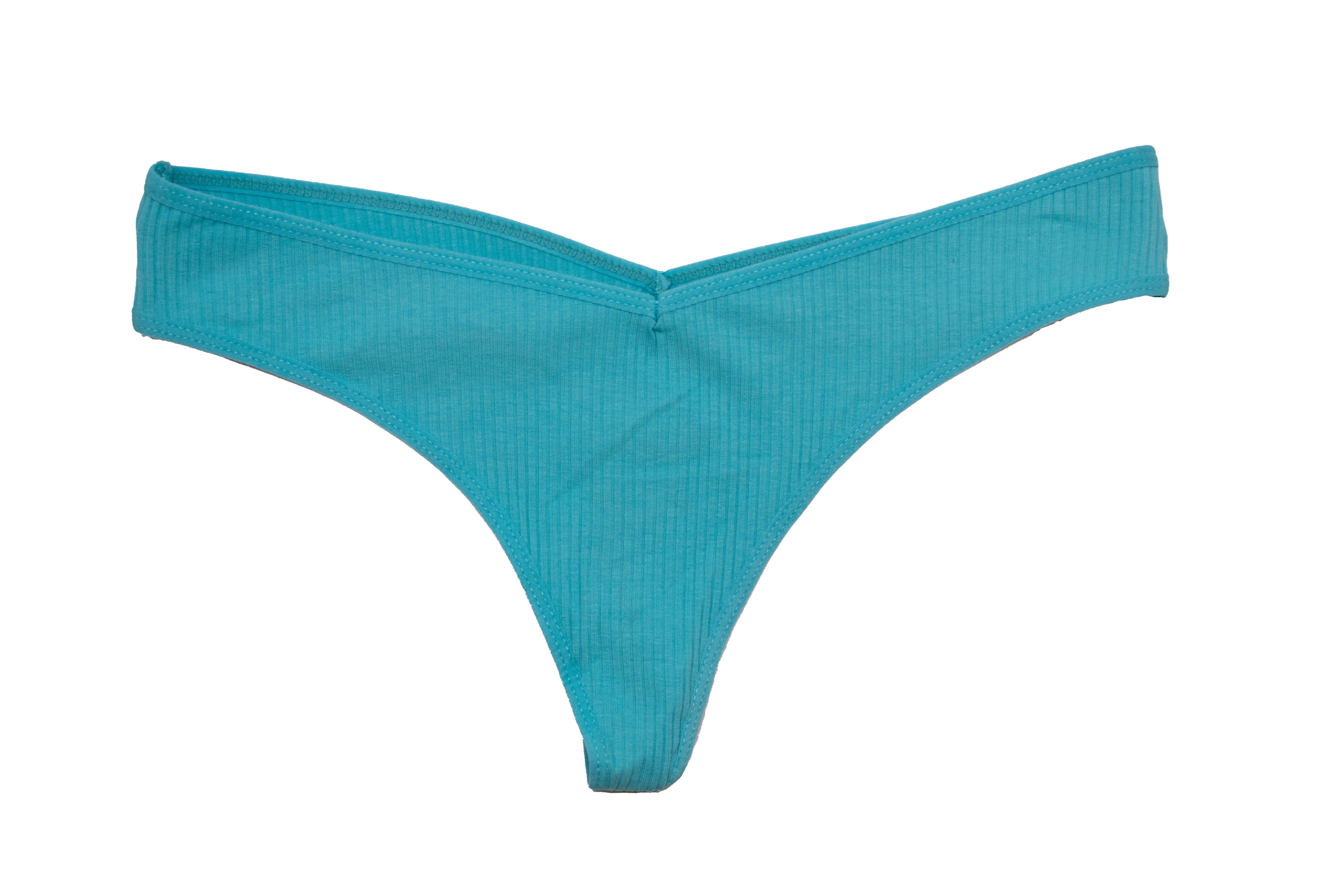 Cotton Rib Thong - Be Bliss Boutique