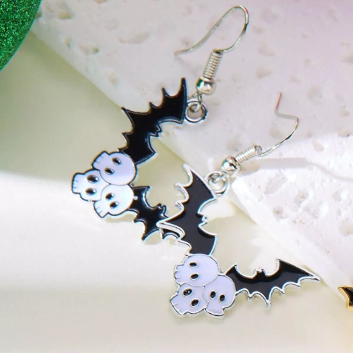 Halloween Bat Drop Earrings - Be Bliss Boutique