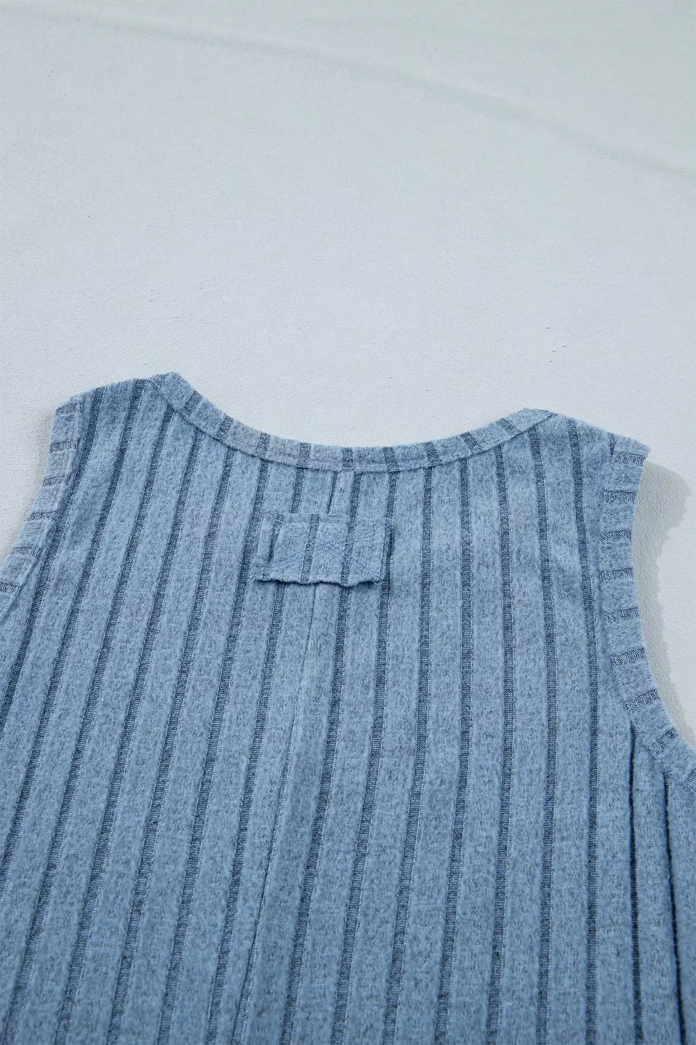 Slim Mineral Wash Ribbed Tank Top - Be Bliss Boutique