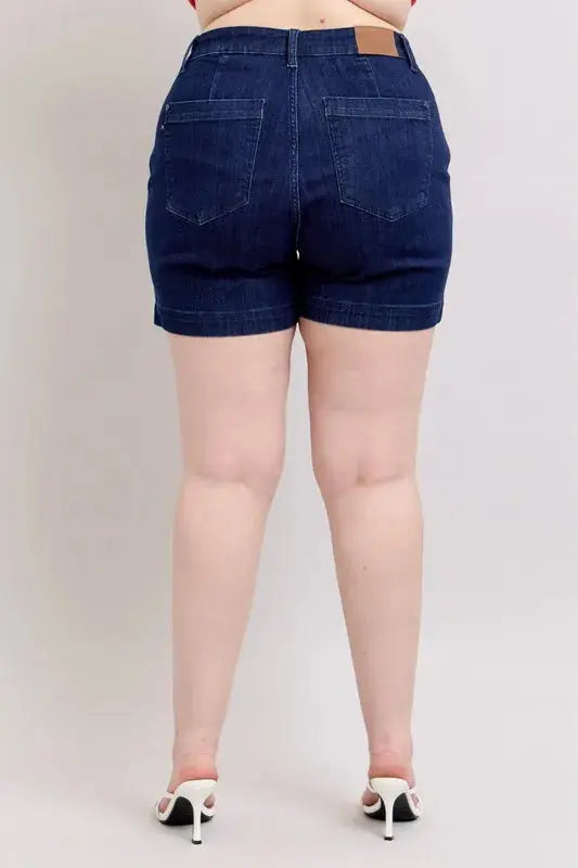 Judy Blue Full/Plus Size High Waist Denim Shorts | Be Bliss Boutique