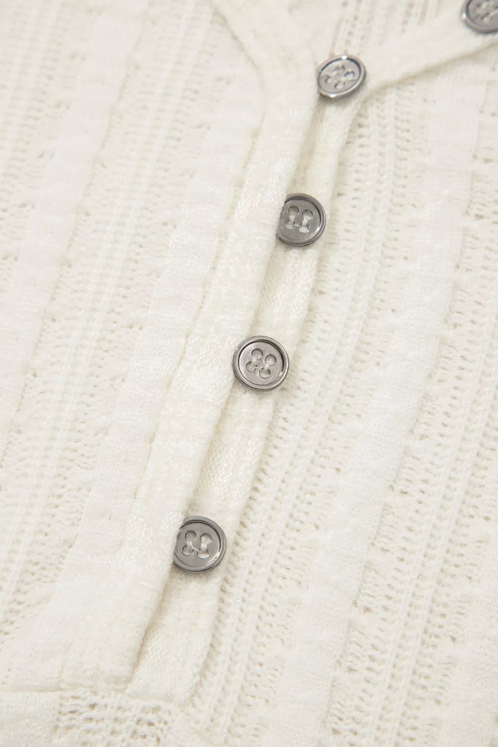Ribbed Knit Button Detail V Neck T Shirt - Be Bliss Boutique