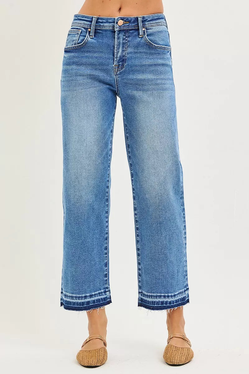 RISEN Jeans - Full Size Slouchy Cropped  Boyfriend Jeans - Be Bliss Boutique