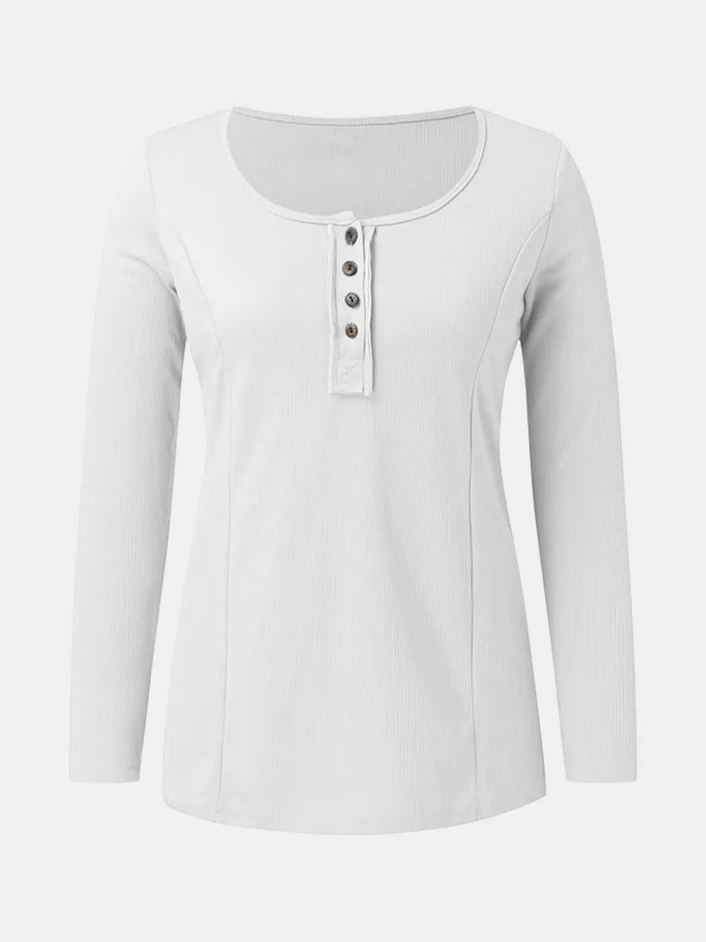 Full Size Scoop Neck Long Sleeve T-Shirt - Be Bliss Boutique