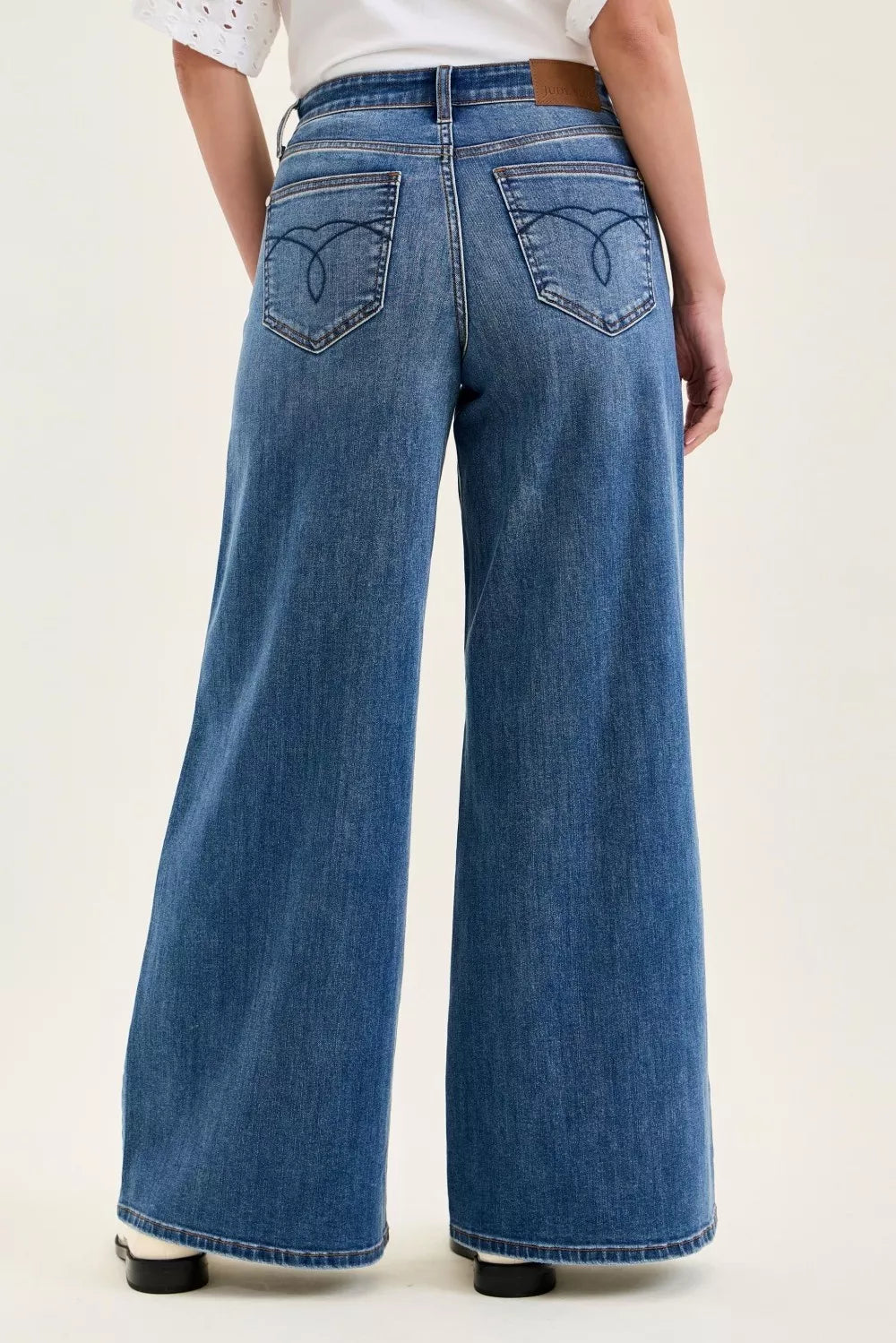 Judy Blue High Waist Palazzo Jeans - Be Bliss Boutique