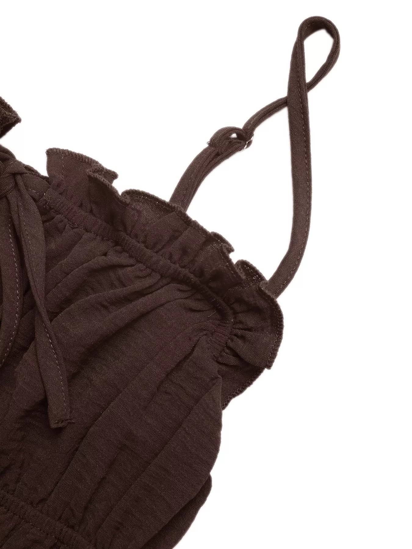 Tie-Front Brown A Line Dress - Be Bliss Boutique