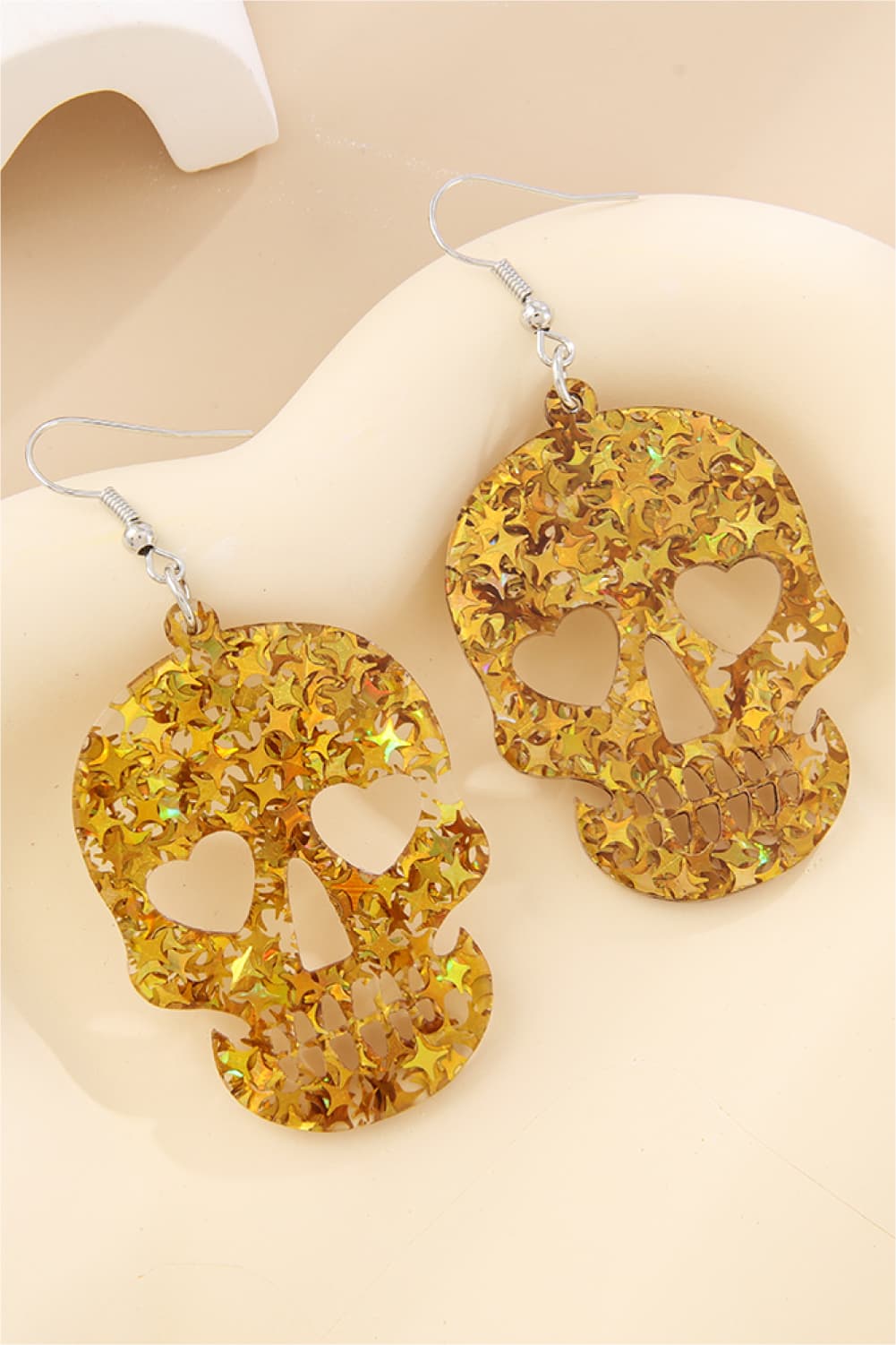 Acrylic Skull Drop Earrings -  Be Bliss Boutique