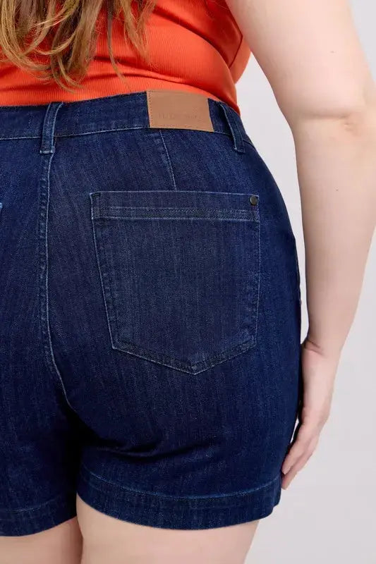 Judy Blue Full/Plus Size High Waist Denim Shorts | Be Bliss Boutique