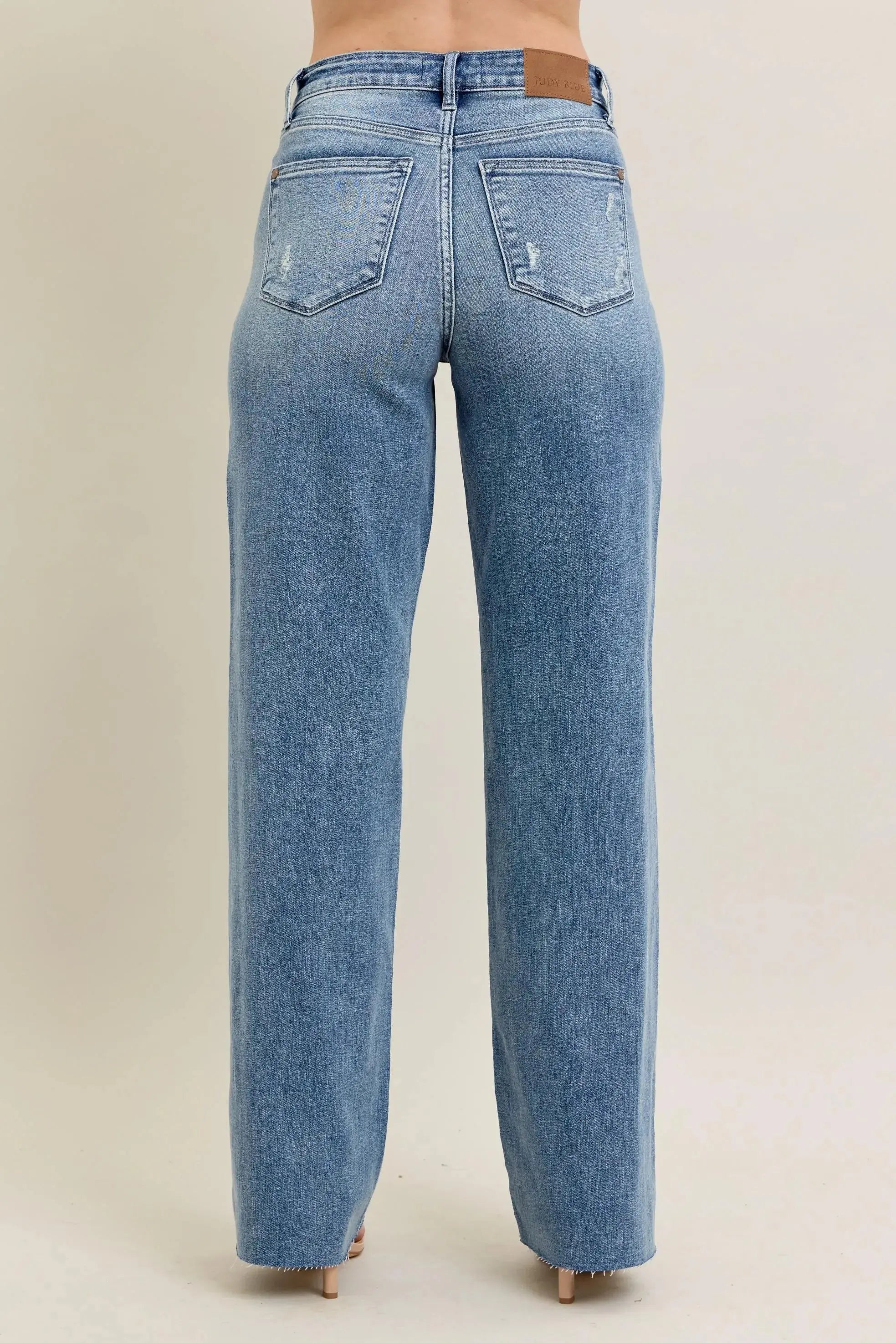 Judy Blue Full Size V - Front Baggy Jeans Plus Size | Be Bliss Boutique
