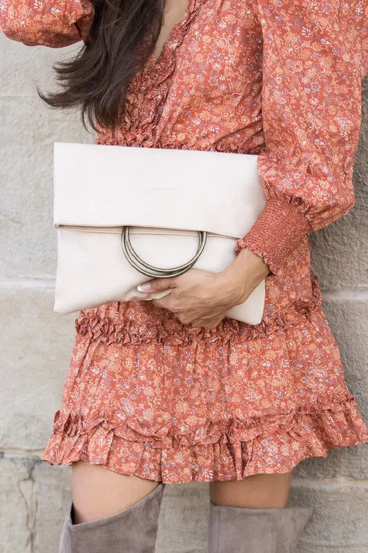 Fold-over O-ring Clutch | Be Bliss Boutique