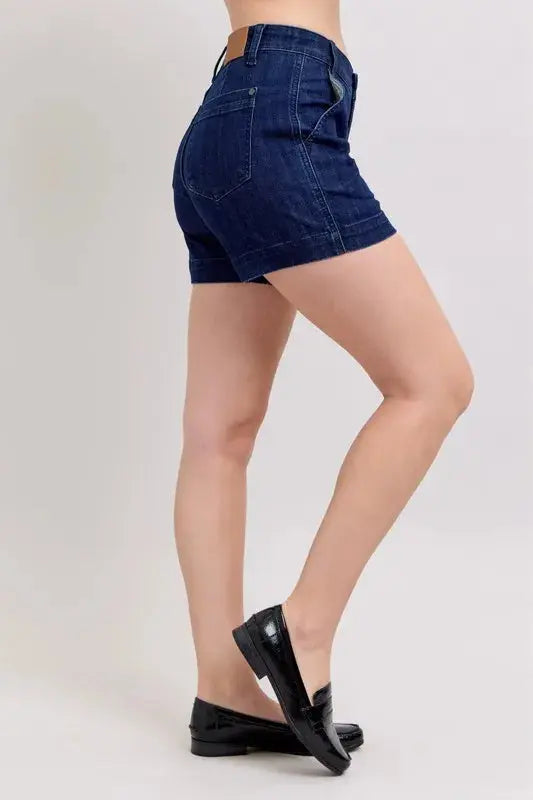 Judy Blue Full/Plus Size High Waist Denim Shorts | Be Bliss Boutique