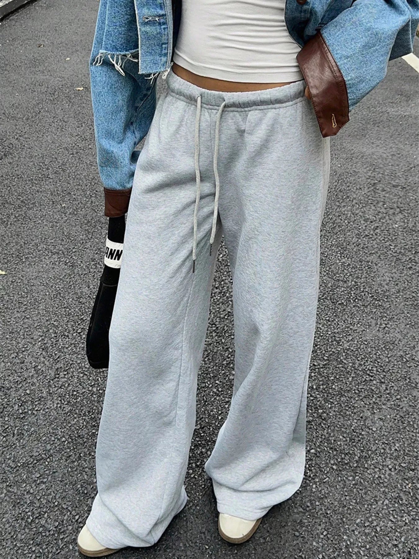 Women's Wide Leg Drawstring Sweatpants - Be Bliss Boutique