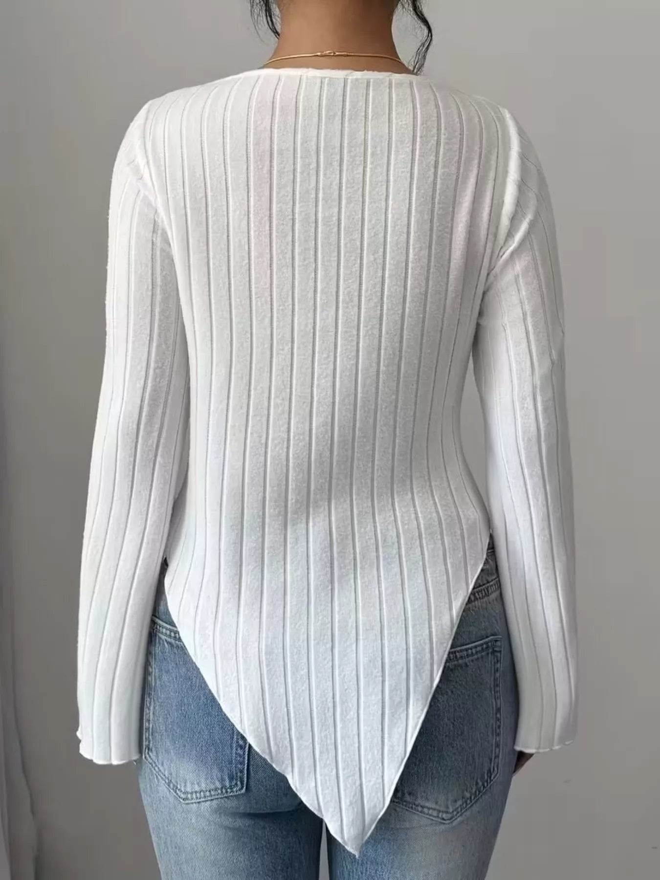 Cowl Neck Ribbed Knit Top - Be Bliss Boutique