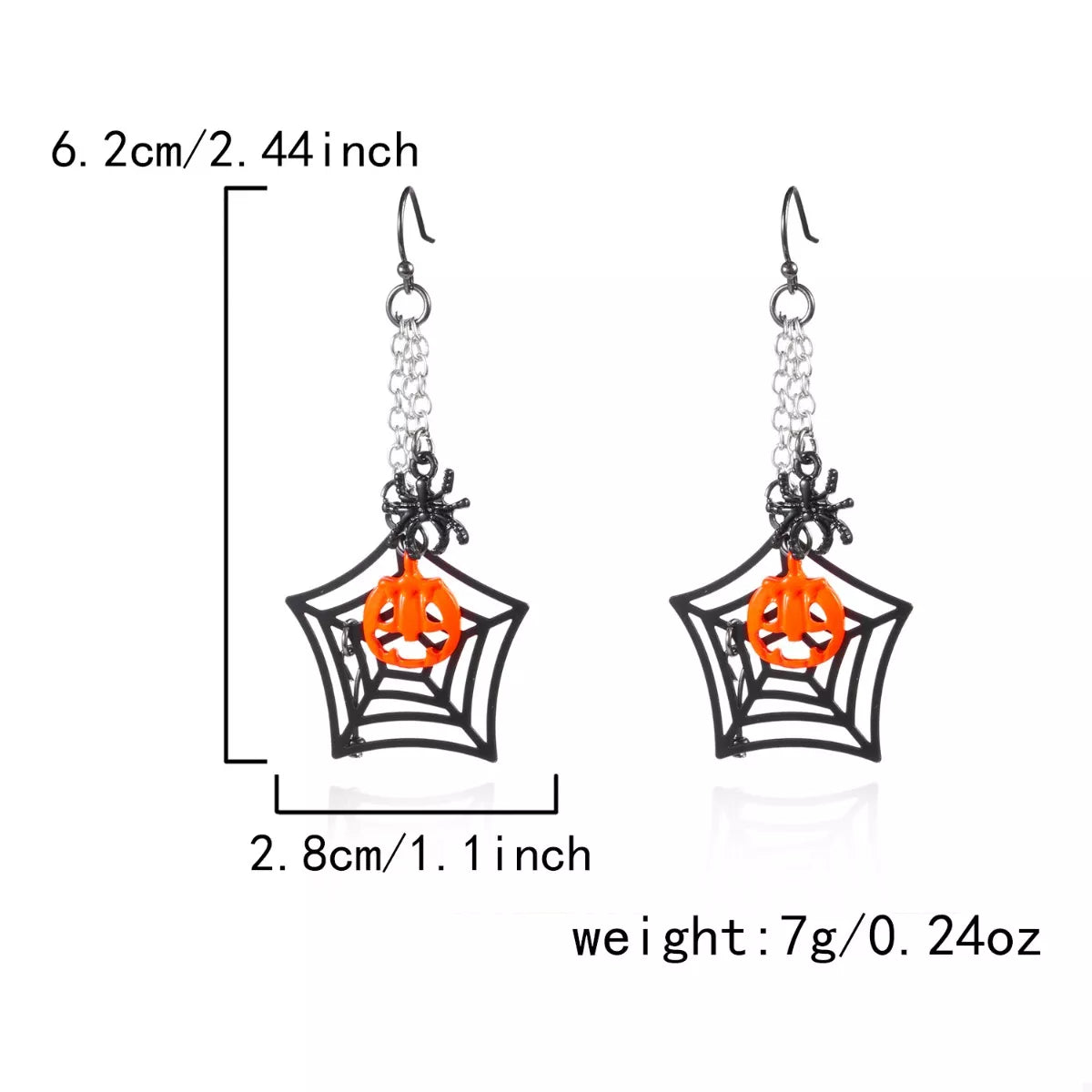 Halloween Spider Web Earrings - Be Bliss Boutique