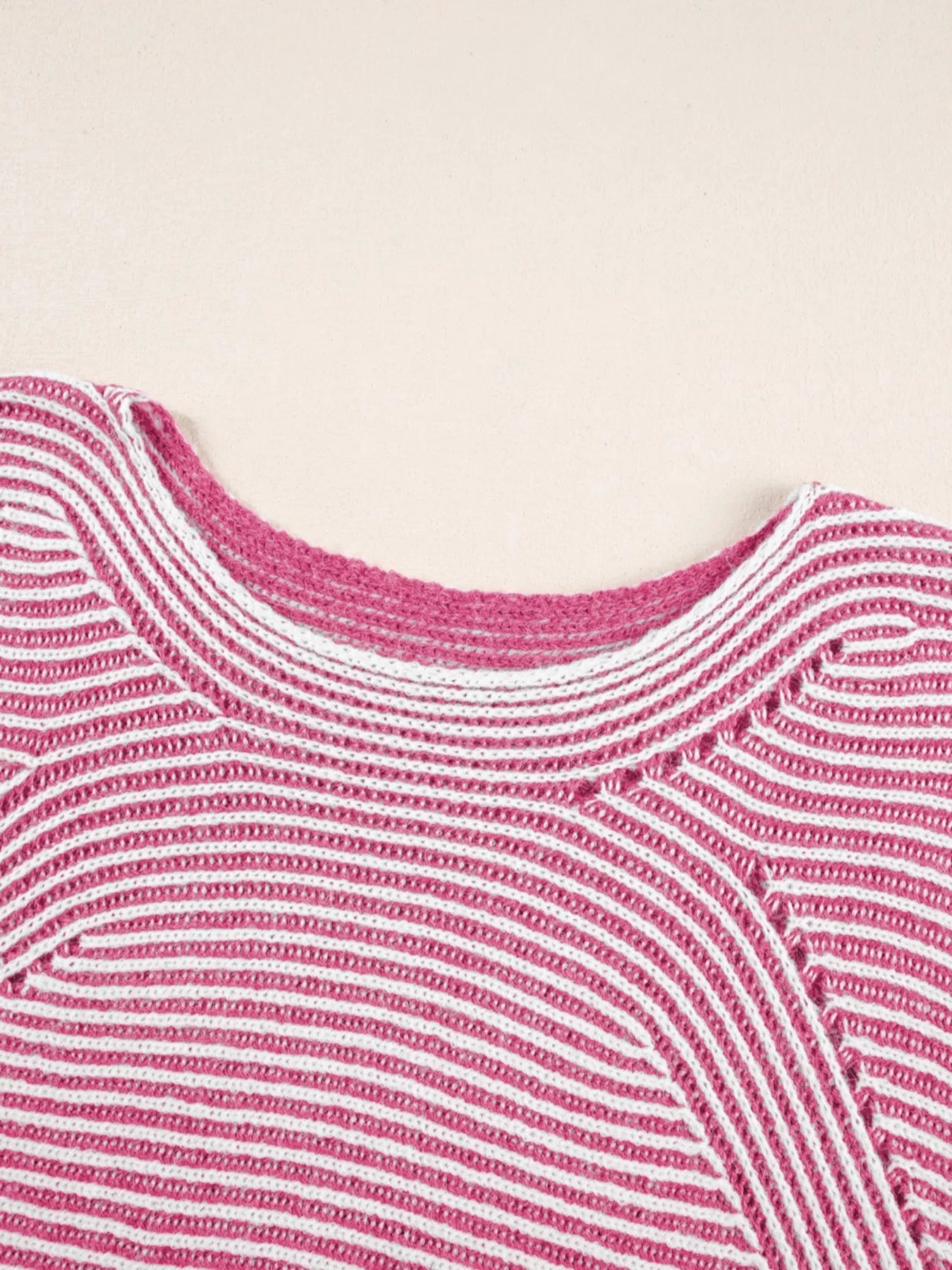 Striped Boat Neck Casual Sweater -  Be Bliss Boutique