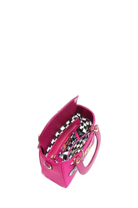 Nicole Lee USA Color Patch Handbag with Top Handle | Be Bliss Boutique