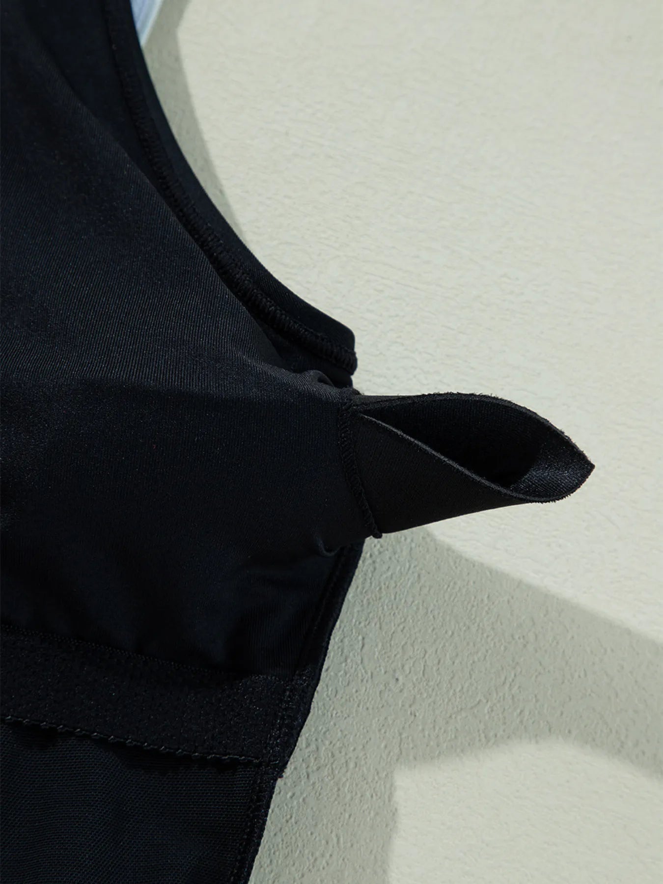 Ruffle Trim V Neck One Piece Swimsuit - Be Bliss Boutique