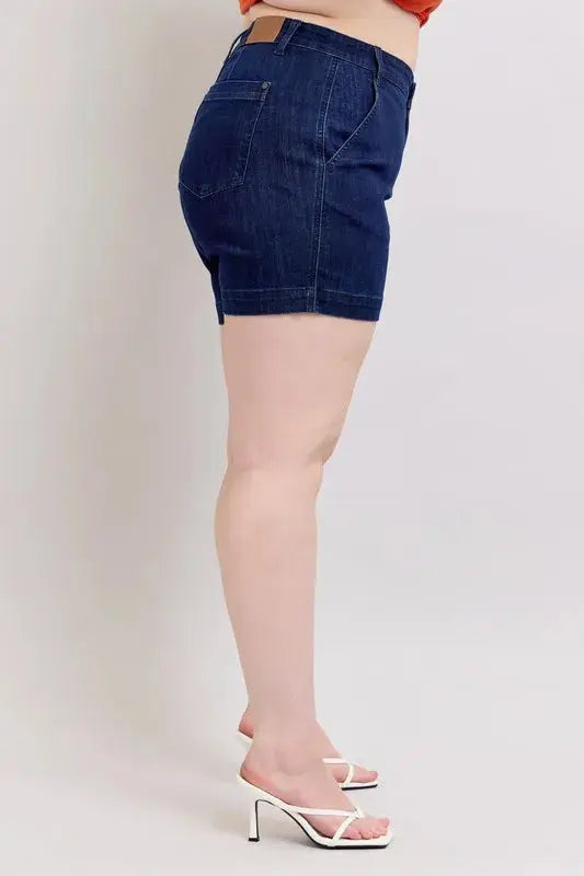 Judy Blue Full/Plus Size High Waist Denim Shorts | Be Bliss Boutique