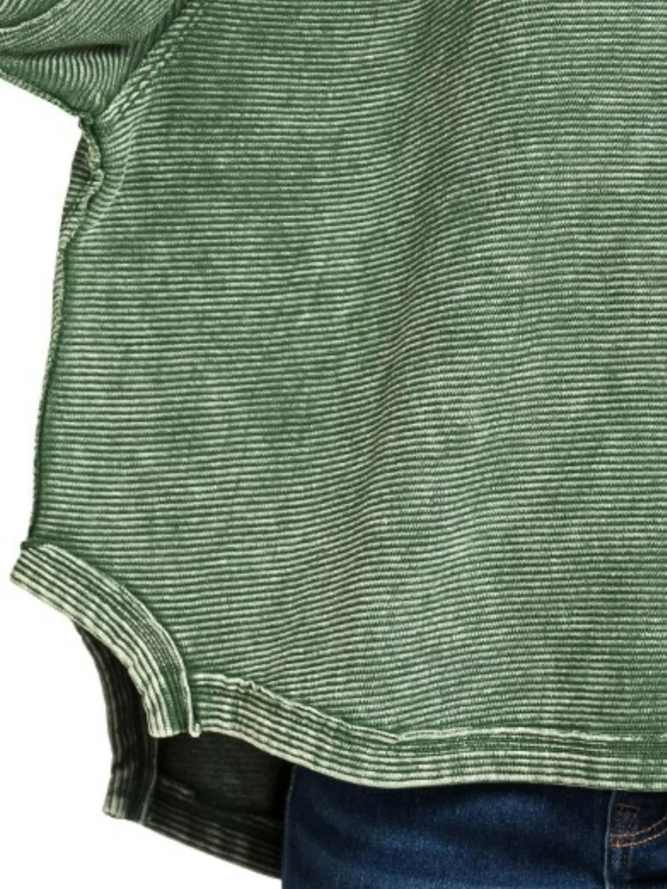 Zenana Acid Washed Exposed-Seam Sweatshirt -  Be Bliss Boutique