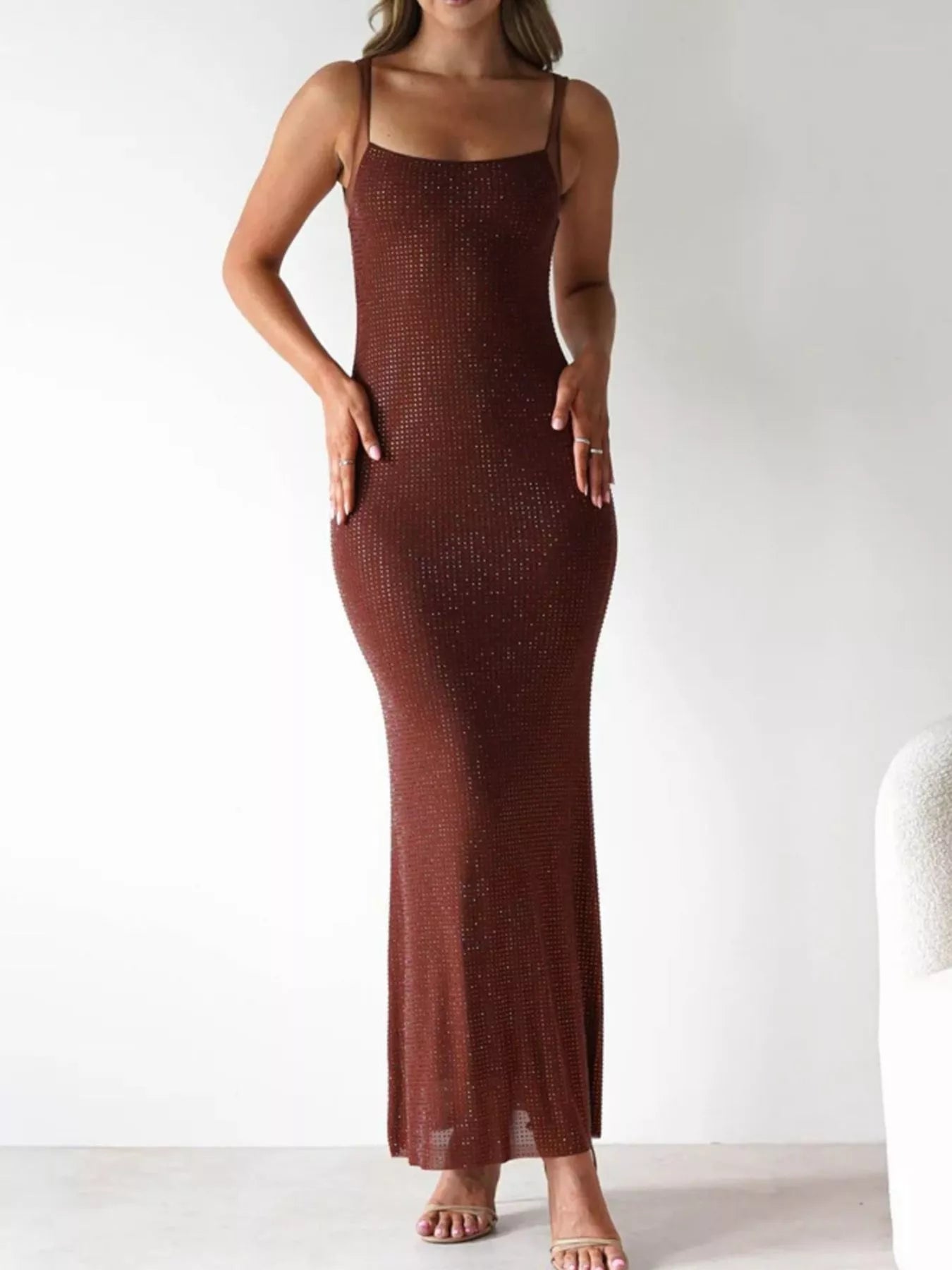 Backless Sleeveless Bodycon Maxi Dress - Be Bliss Boutique