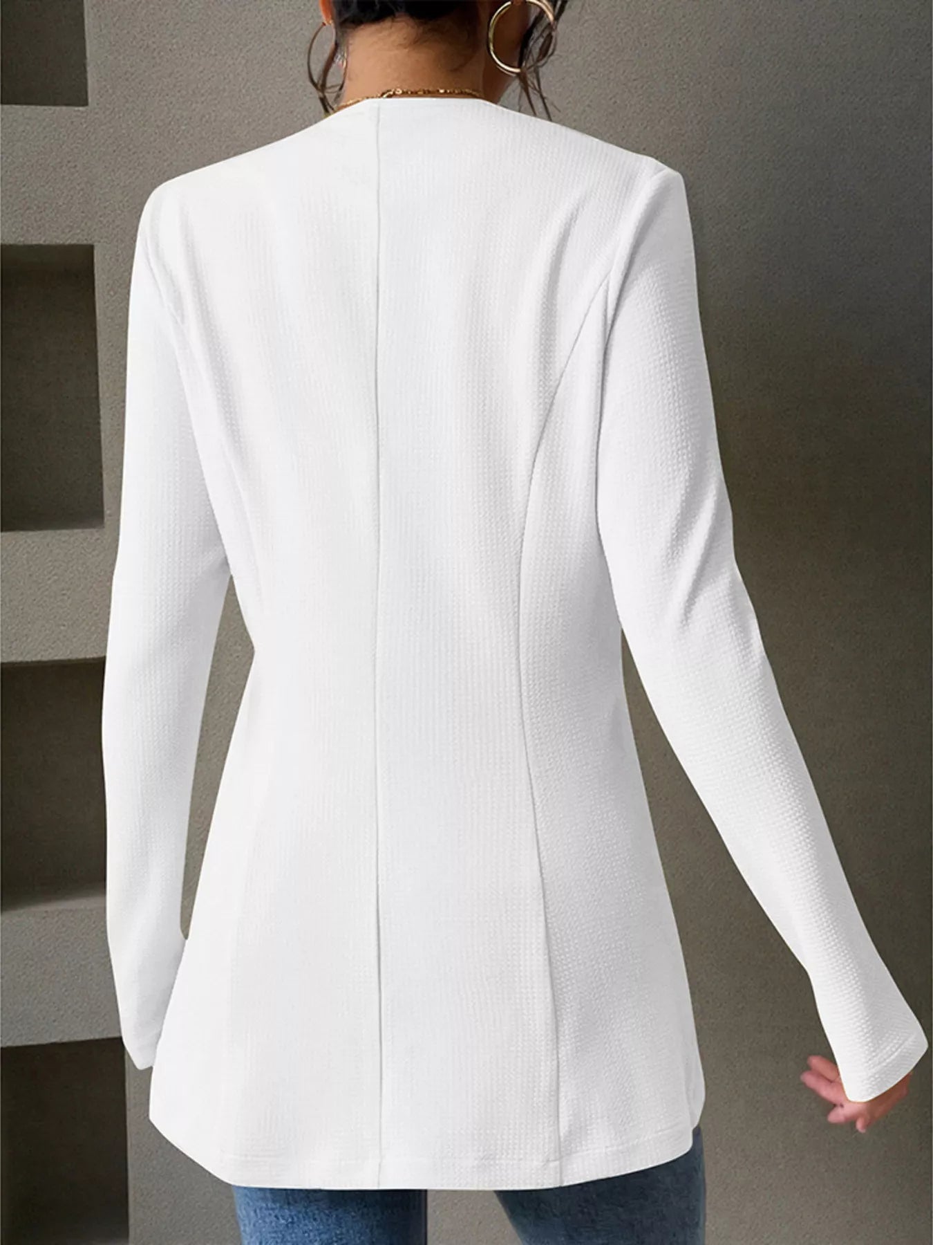One Button Long Sleeve Blazer -  Be Bliss Boutique