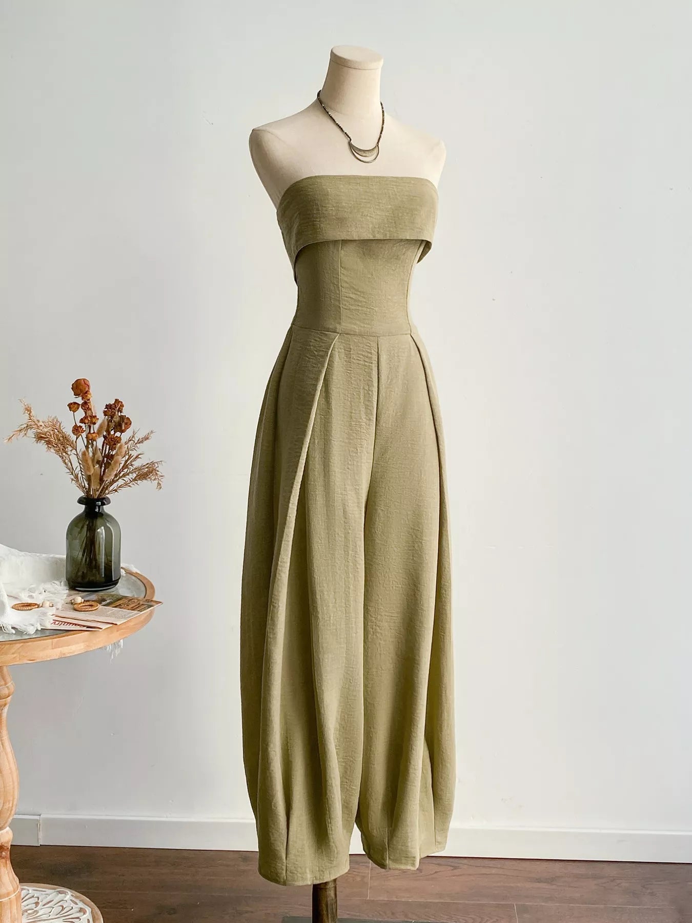 Wide Leg Tube Jumpsuit - Be Bliss Boutique