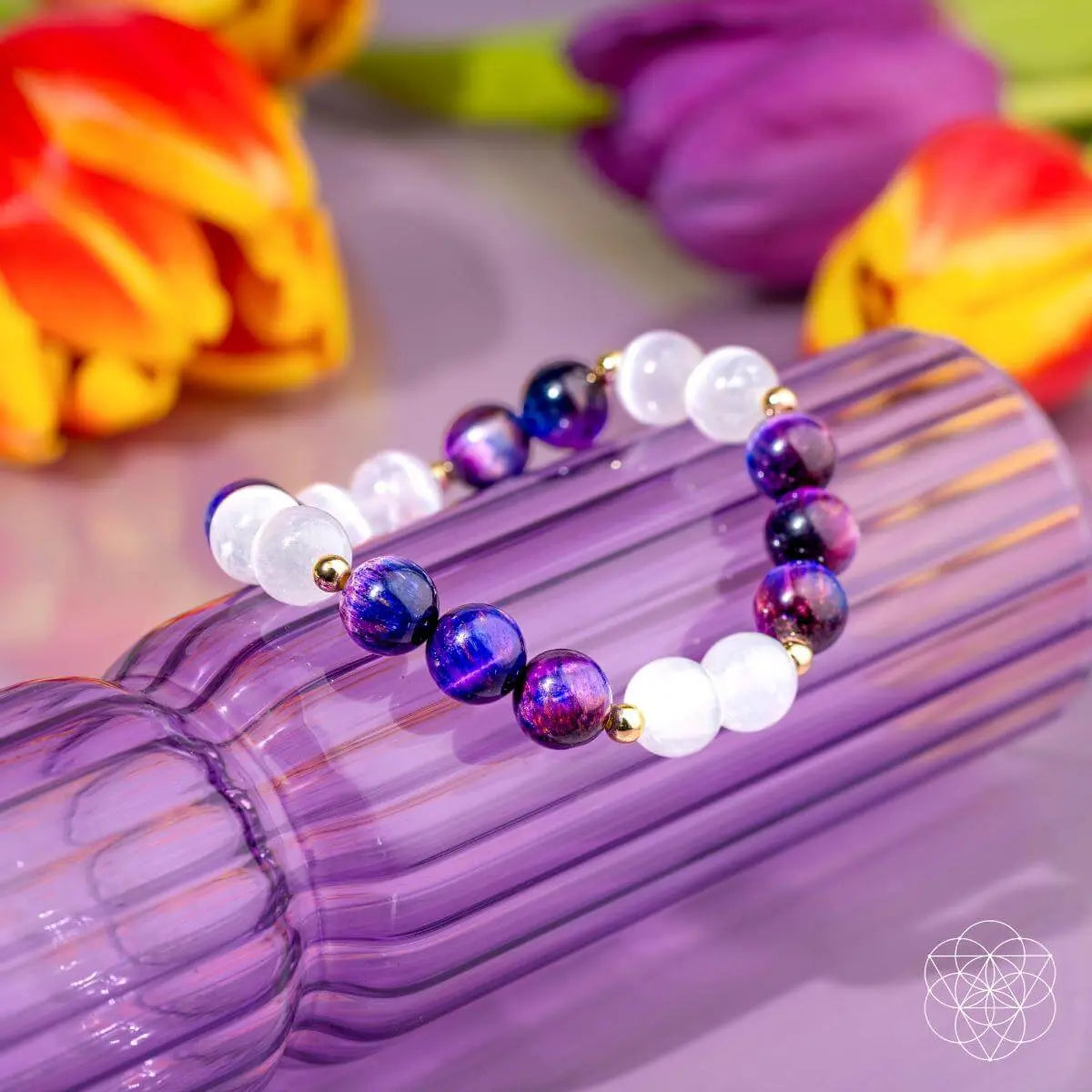 Cosmic Energy Amplifier - Galaxy Tigers Eye Bracelet - Be Bliss Boutique