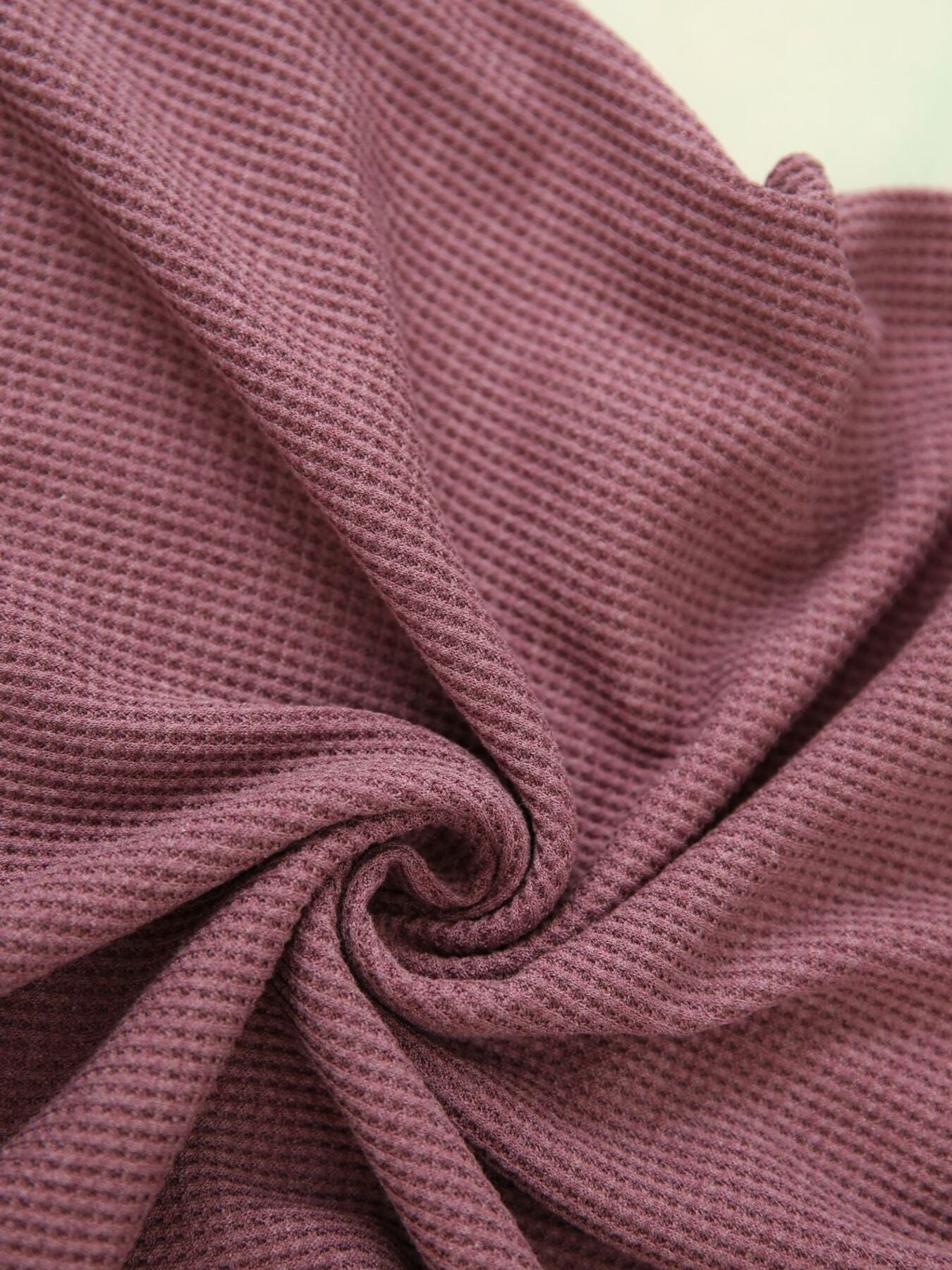 Women's Waffle Knit Long Sleeve Button Henley T Shirt - Be Bliss Boutique