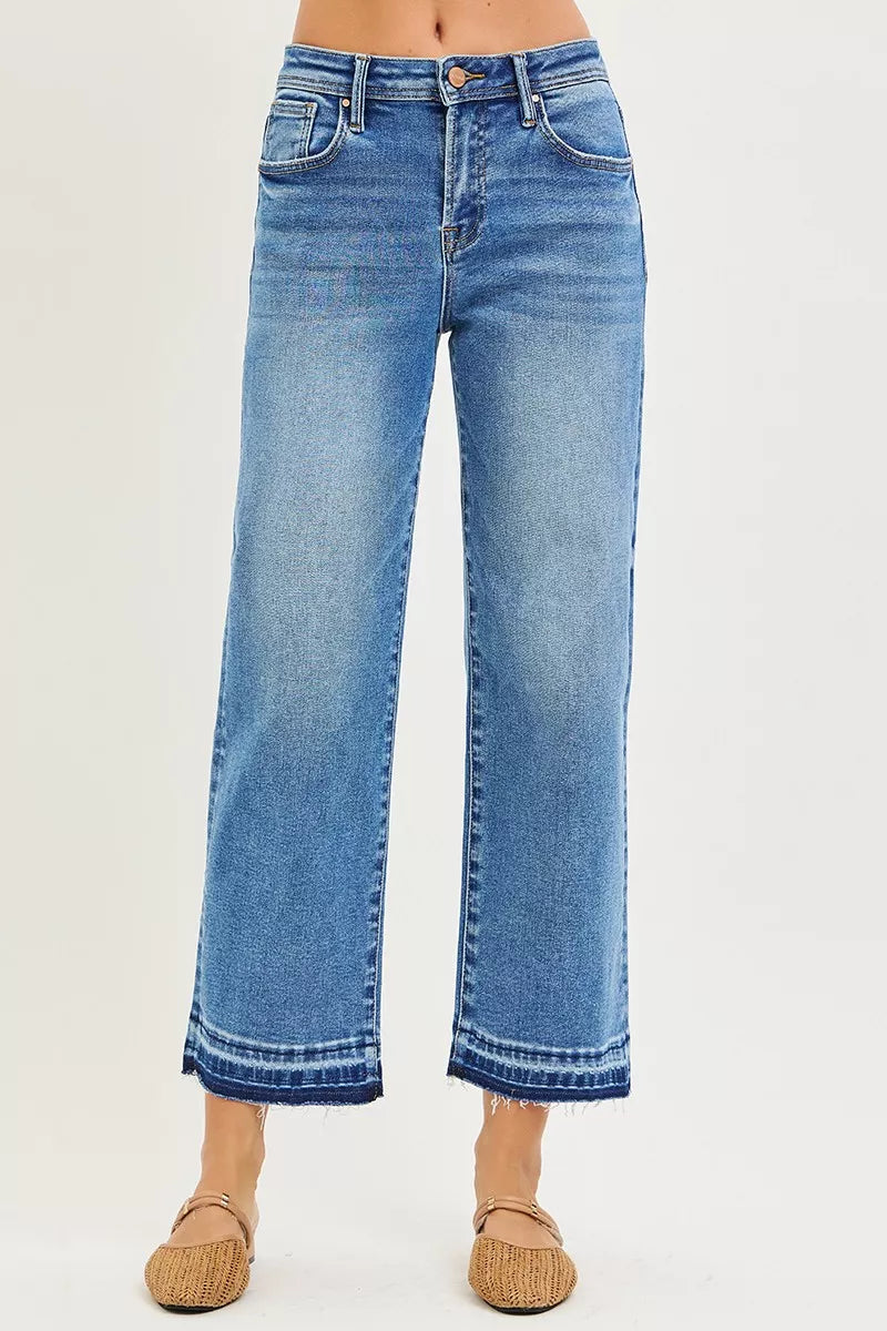 RISEN Jeans - Full Size Slouchy Cropped  Boyfriend Jeans - Be Bliss Boutique