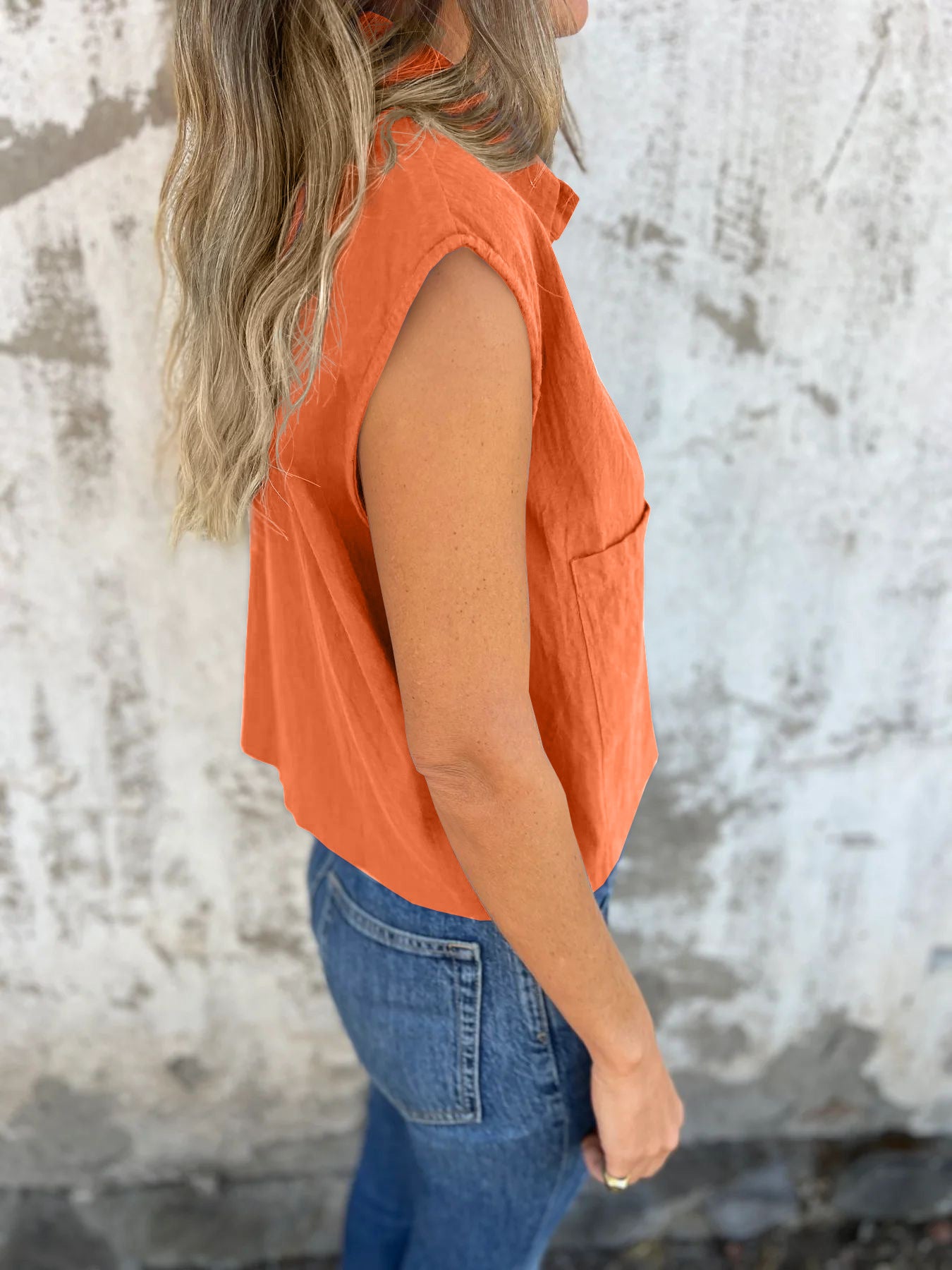 Women's Button Down Cap Sleeve Blouse - Be Bliss Boutique