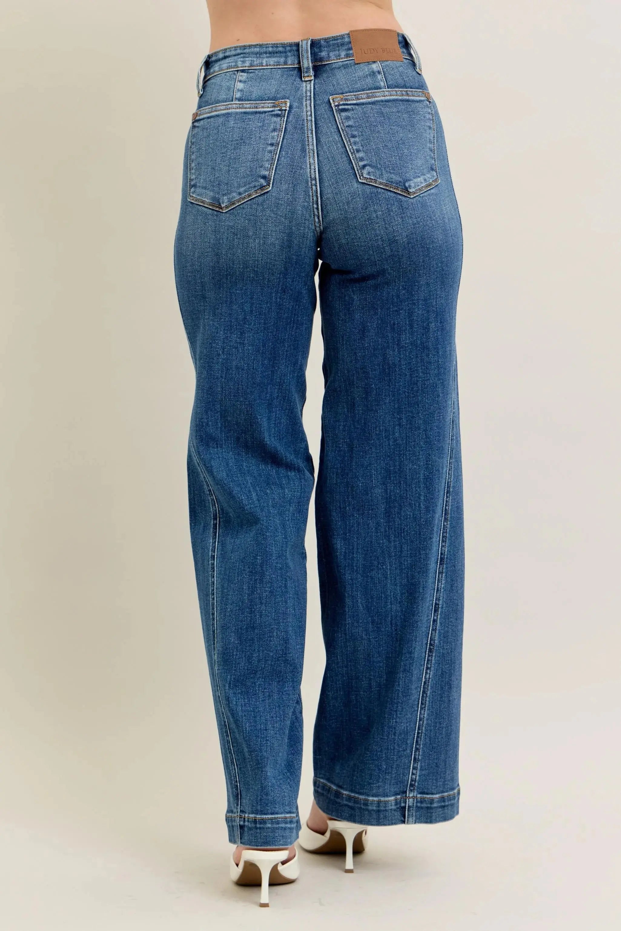 Judy Blue Full Size/Plus Size High Waist Wide Leg Jeans | Be Bliss Boutique
