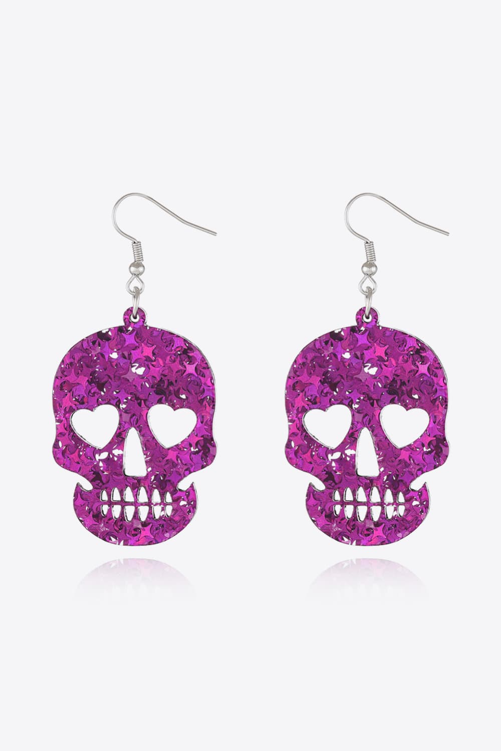 Acrylic Skull Drop Earrings -  Be Bliss Boutique