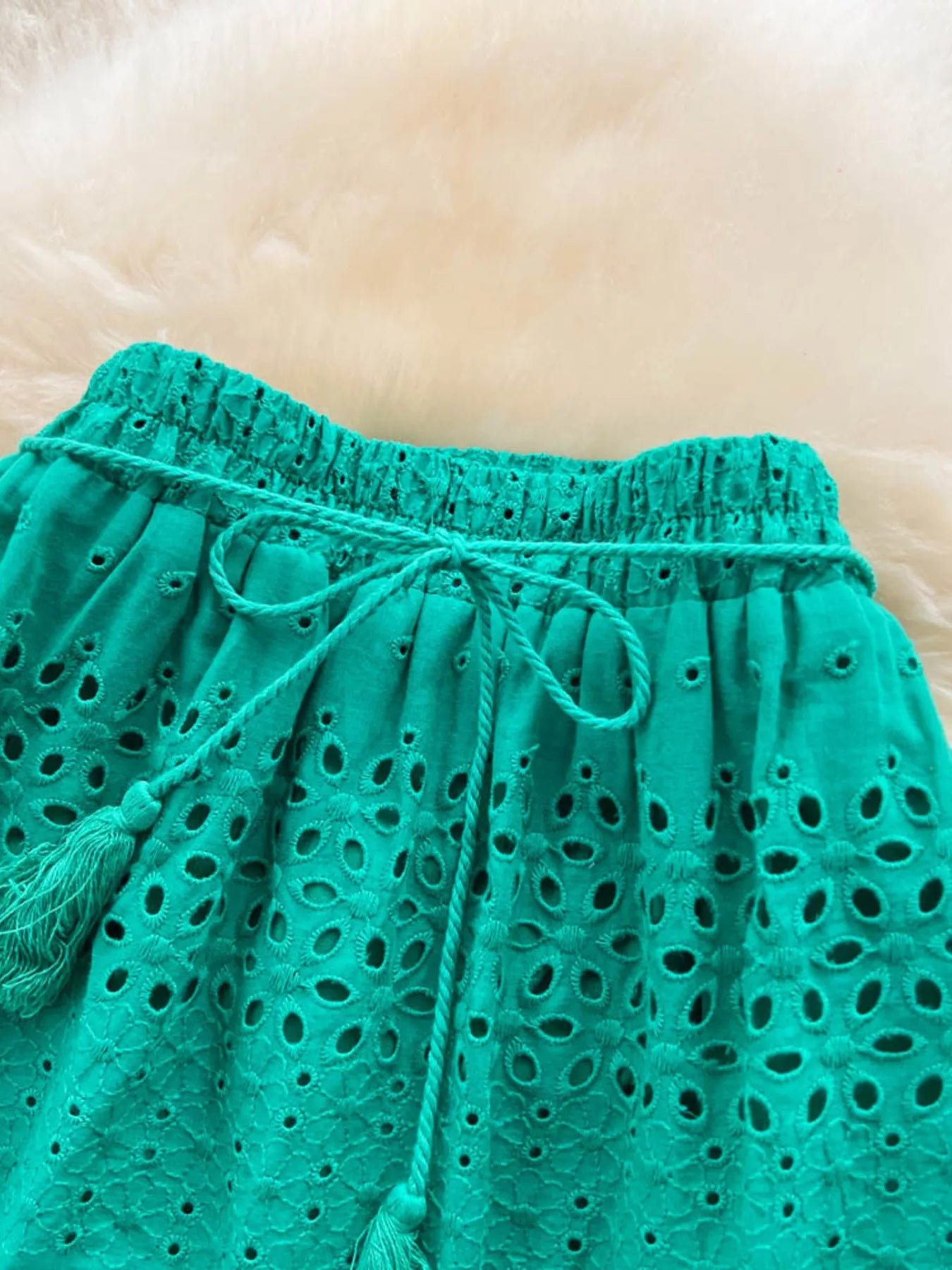Eyelet Tiered Maxi Skirt - Be Bliss Boutique