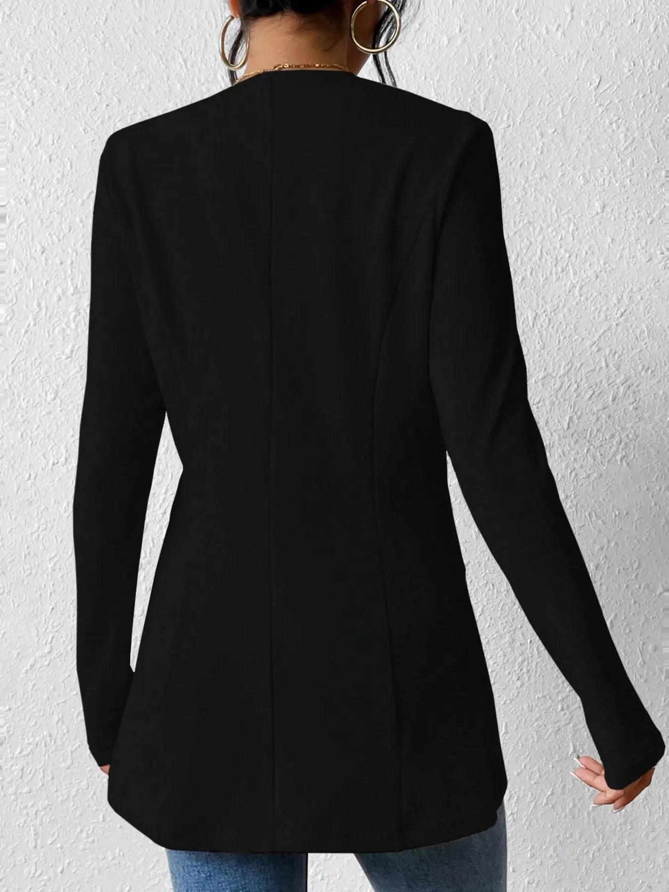 One Button Long Sleeve Blazer - Be Bliss Boutique