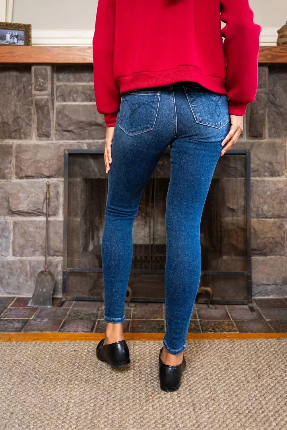 Judy Blue Full Size Washed Thermal Skinny Jeans - Be Bliss Boutique